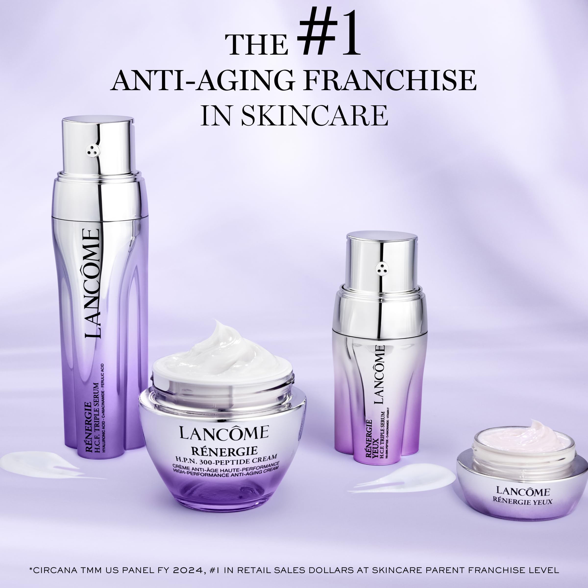 Lancôme Rénergie Lift Multi-Action Eye Cream with Hyaluronic Acid, Caffeine & Linseed Extract - Hydrating, Dark Circle Reducer, De-Puffing Eye Bag Treatment - 0.67 Fl. Oz