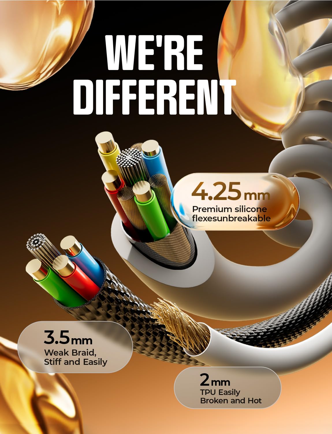 LISEN Coiled USB C Cable, 2 Pack for Android Auto & CarPlay Cable, Short USB A to USB C Cable Compatible with iPhone 17/16/15, Samsung Galaxy S25/S24/S23 A15/A14, Google Pixel 9/8, Space Gray 4FT