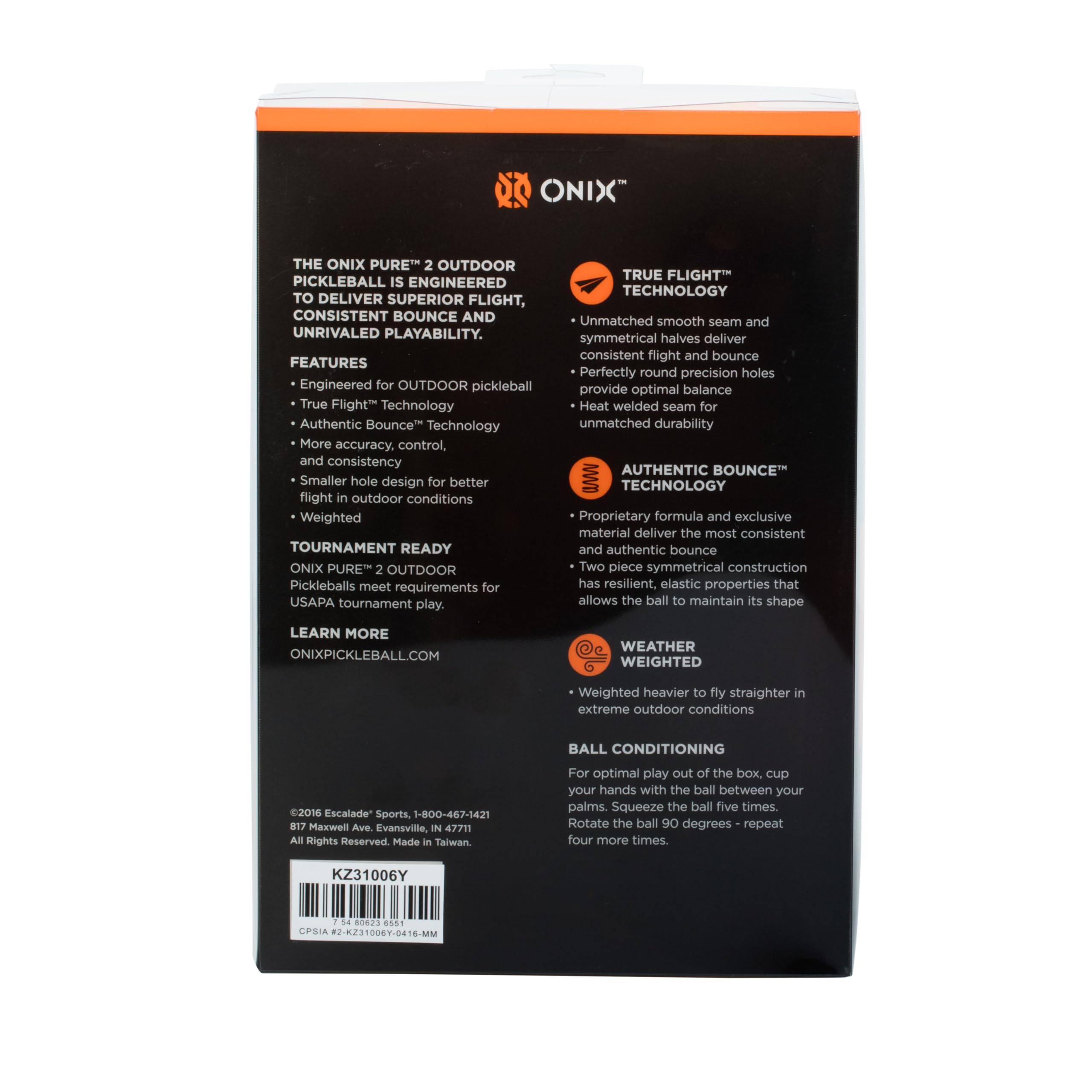 Onix Pure 2 Outdoor Pickleball Balls