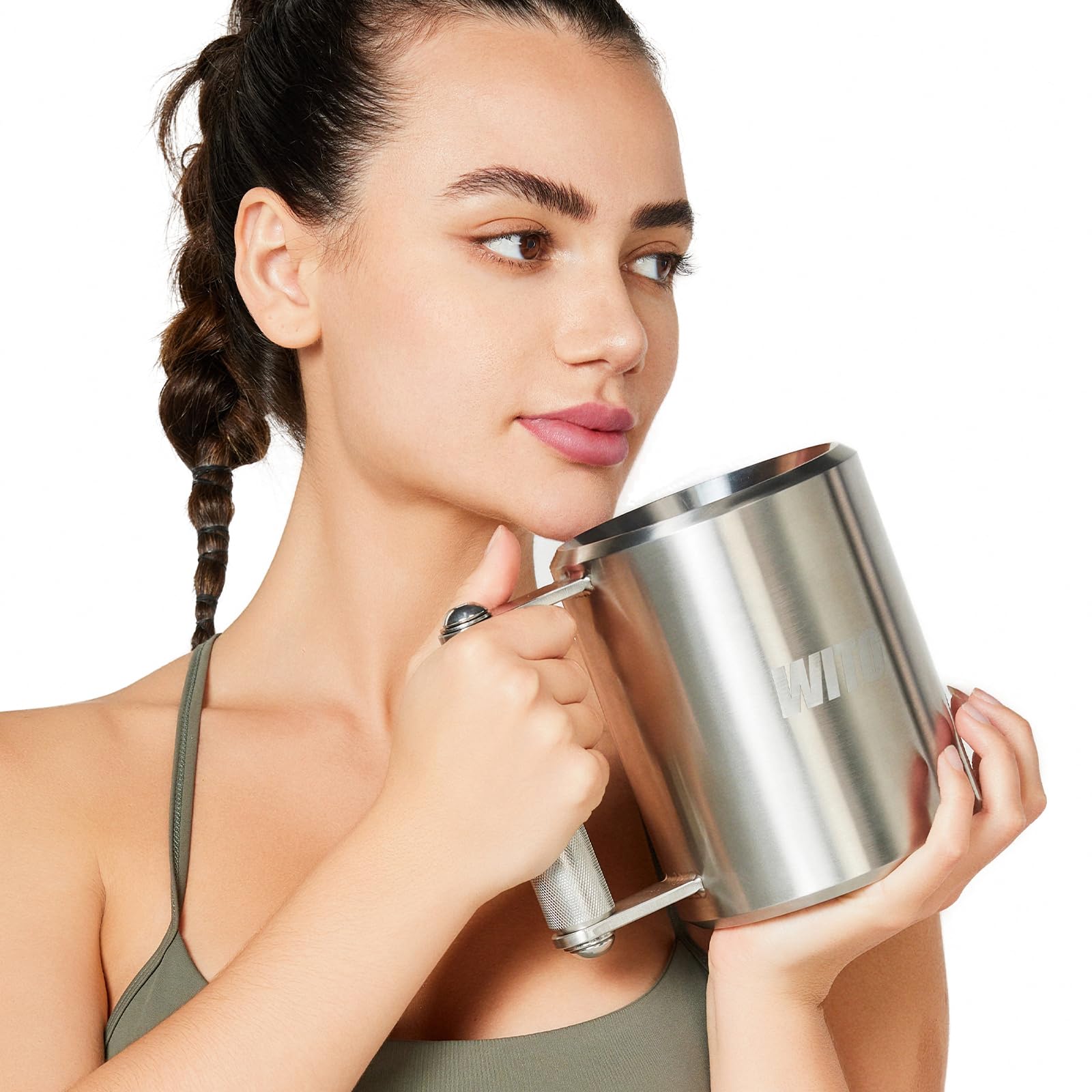 Heavy Mug 26LB,500ML Dumbbell Coffee Mug 12KG,Stainless Steel Dumbbell Cups,Funny Beer Mug,Overweight Dumbbell Fitness Sports Water Cup,Gym Workout Coffee Enthusiast Gift,Prank Gift(26LB - 500ML)