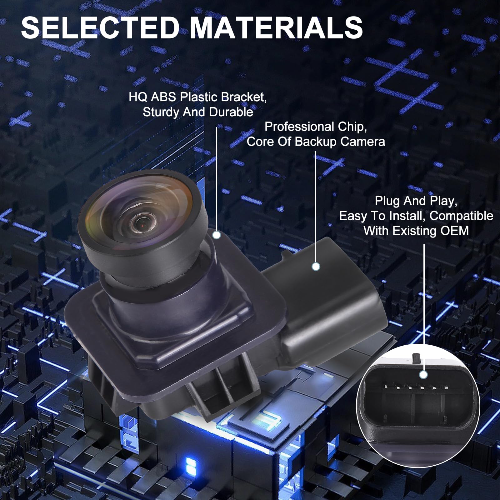 BLPextrm Rear View Backup Camera Replacement for Ford Edge 2011 2012 2013 2014 2015 Replaces# BT4Z-19G490-B