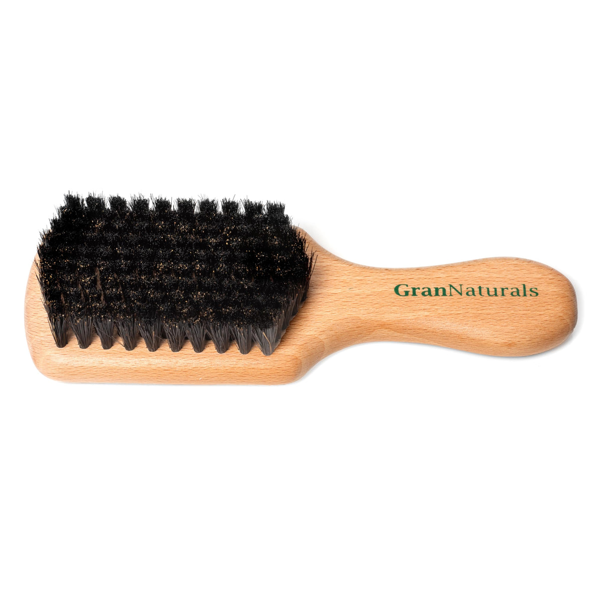 GranNaturals Soft Bristle Hair Brush - Boar Bristle Men's Hair Brush for Smoothing, Slick Back, Fades, Beards, 360 Waves to Style, Polish, & Lay Down Hair to Create a Sleek Hairstyle for Women & Men