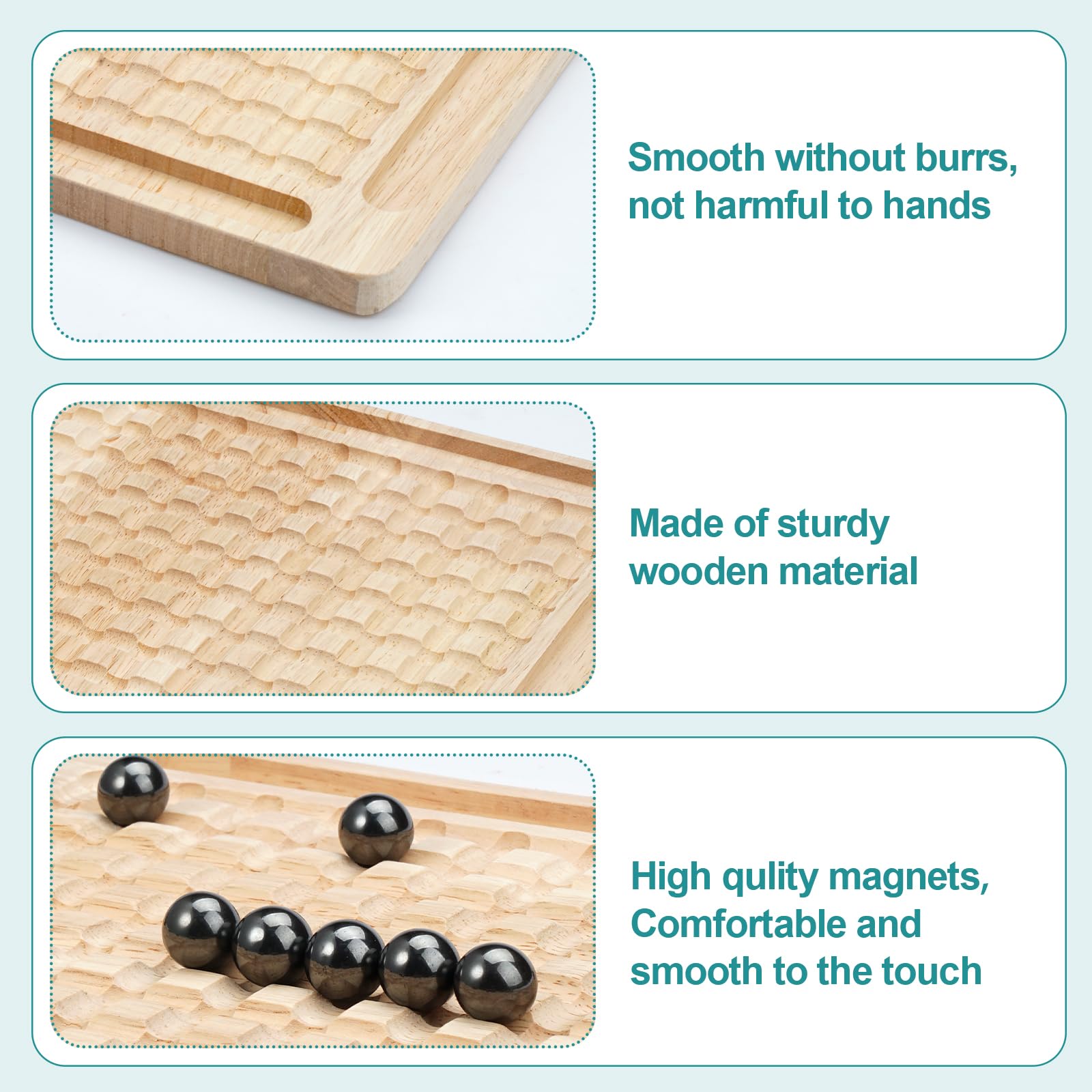 Magnet Game,Magnetic Chess Game,Table Top Magnetic Chess Fun Family Games for Kids and Adults,Magnetic Rocks Game Puzzle Toy Family Party Strategy Game for Boys and Girls