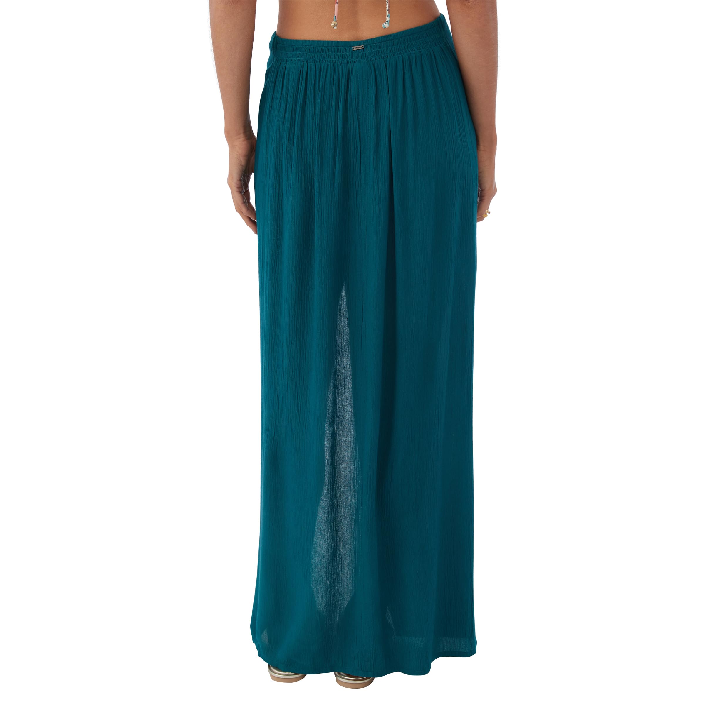 O'NEILL Womens Swim Saltwater Solids Hanalei Cover-Up Skirt, Deep Teal, L