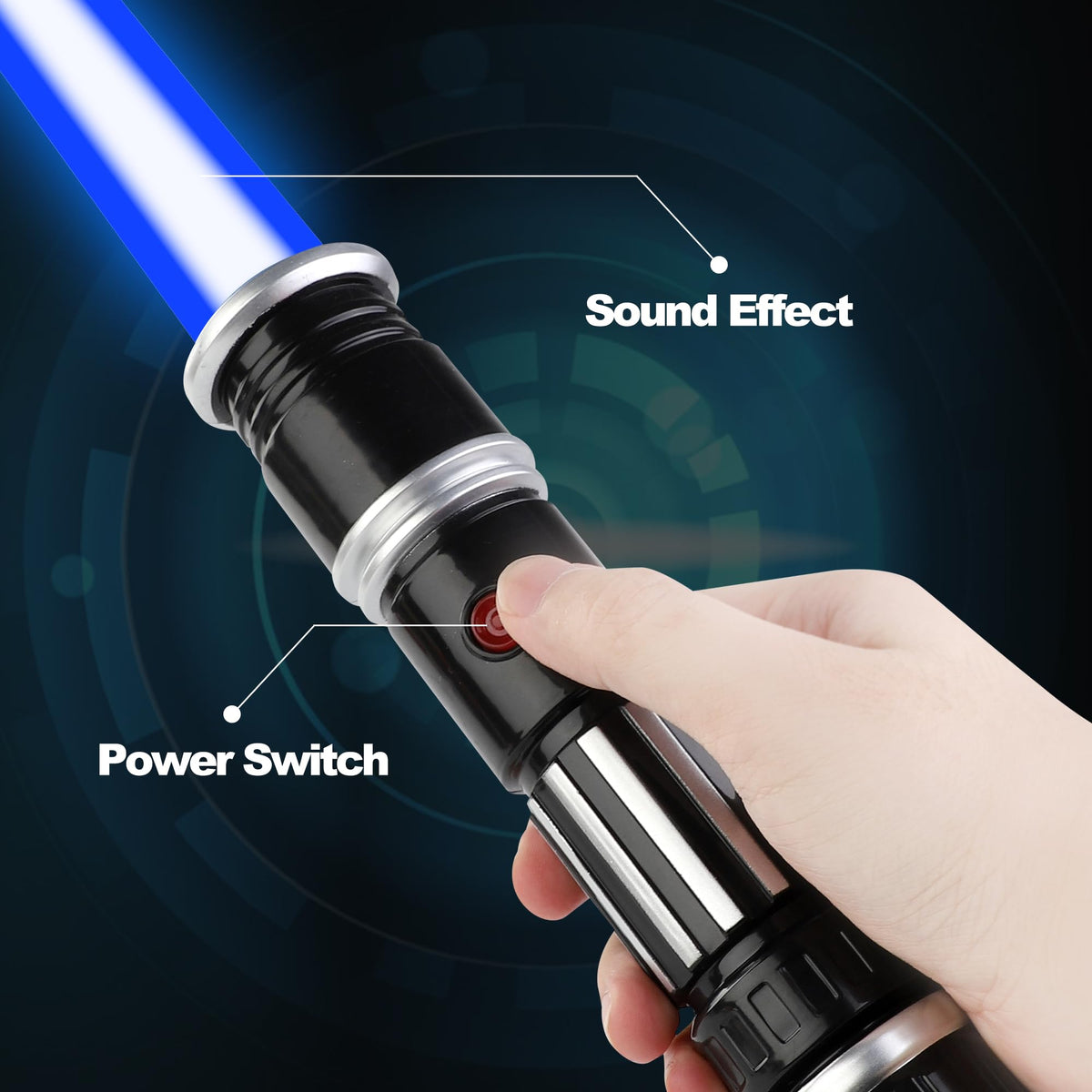 12 Pack LED Light Up Sabers Set - Motion Sensitive Retractable Swords with FX Sound Effects for Kids Party Supplies, Bulk Party Favors and Cosplay