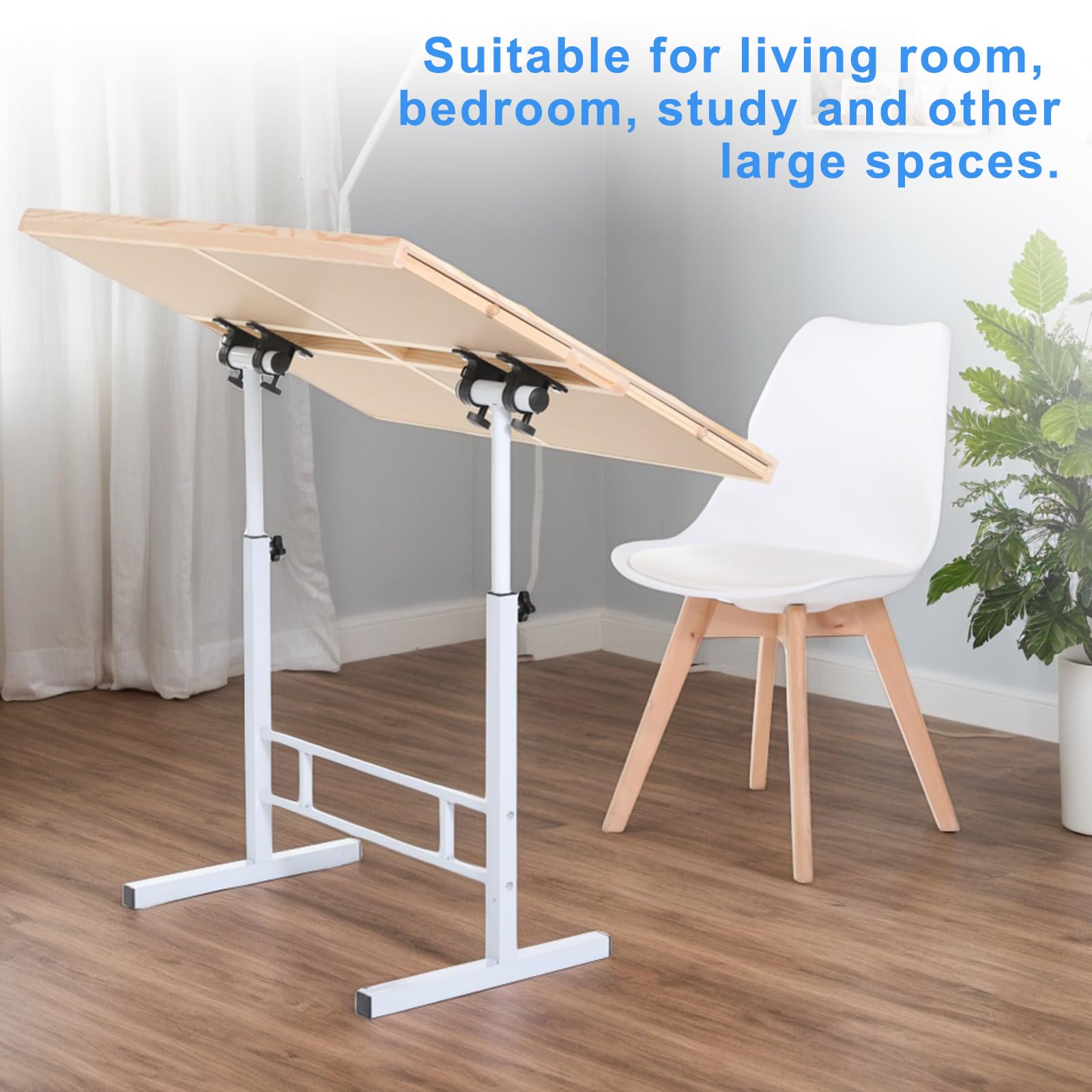 Fanwer Adjustable Puzzle Table with Drawers 1500 Piece, Angle & Height Adjustable Jigsaw Puzzle Table with Metal Legs | 35"x26" Tilting Puzzle Board for Adults and Children, for Birthday