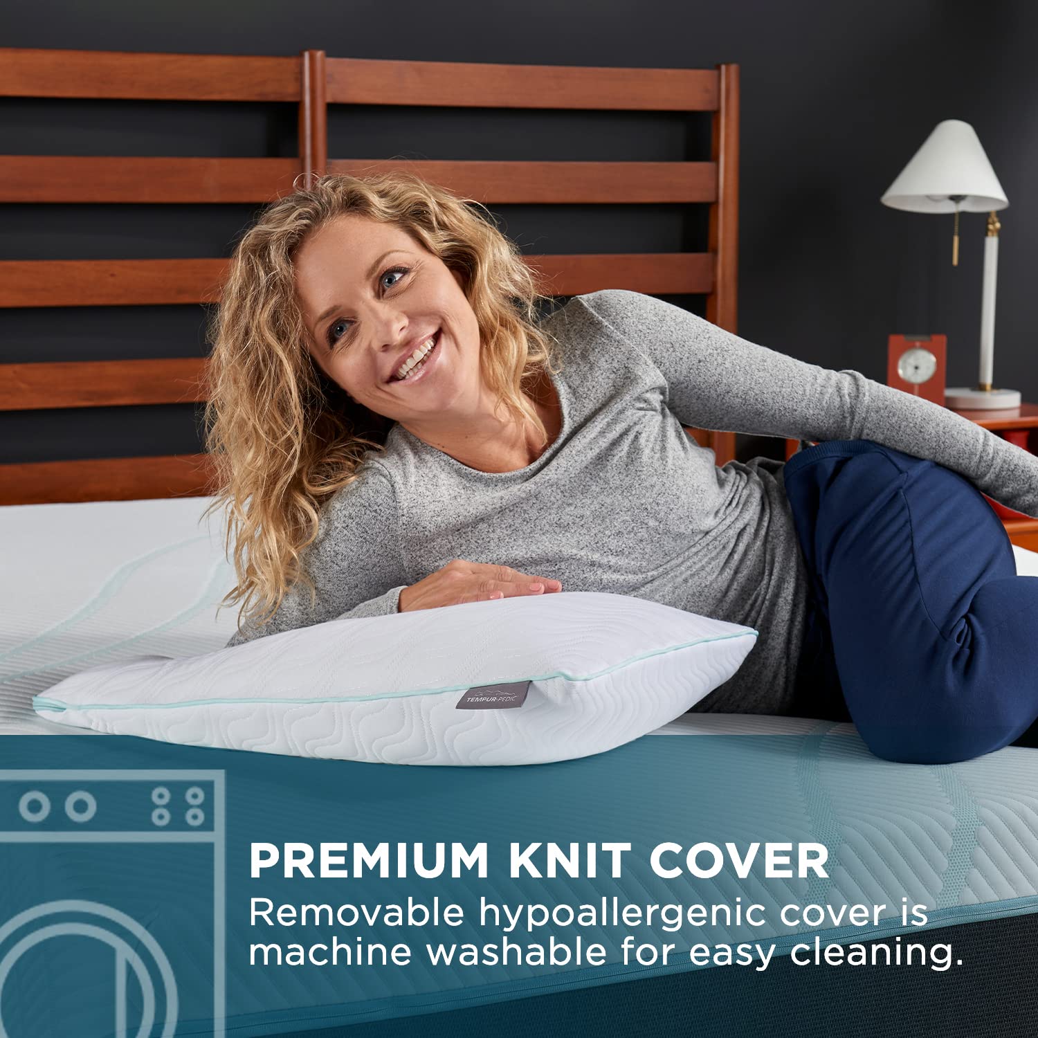 Tempur-Pedic - 15374150 TEMPUR-Cloud ProLo Pillow, Queen, White