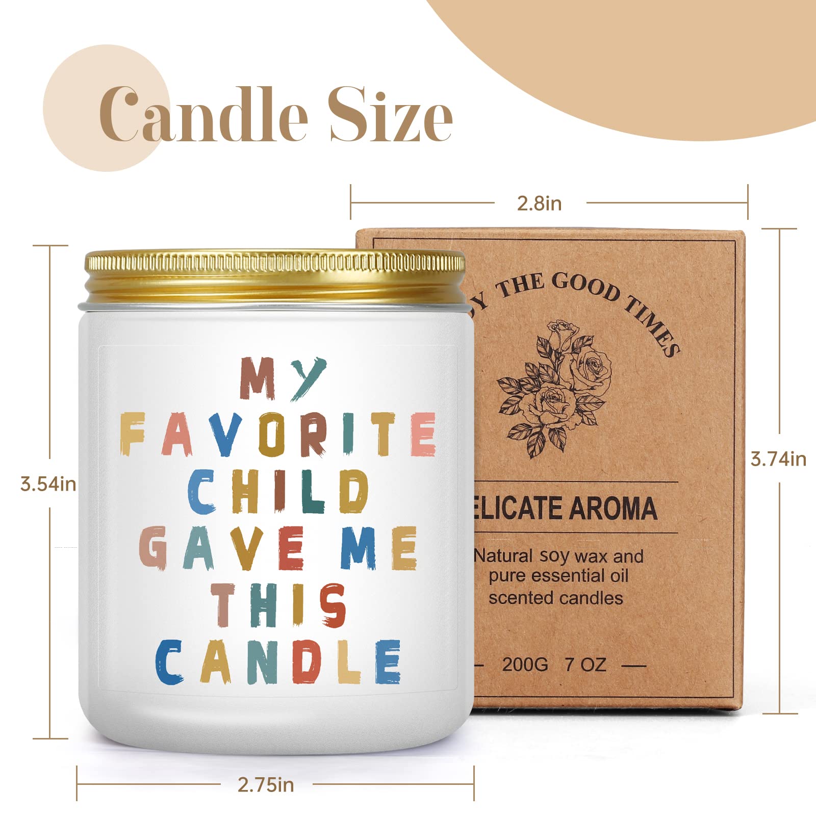 Lavender Scented Candle Relaxing Birthday Gifts for Mom Dad Novelty Gift for Women Moms from Daughter Son Unique Aromatherapy Candles for Mother's Day Thanksgiving Anniversary Christmas