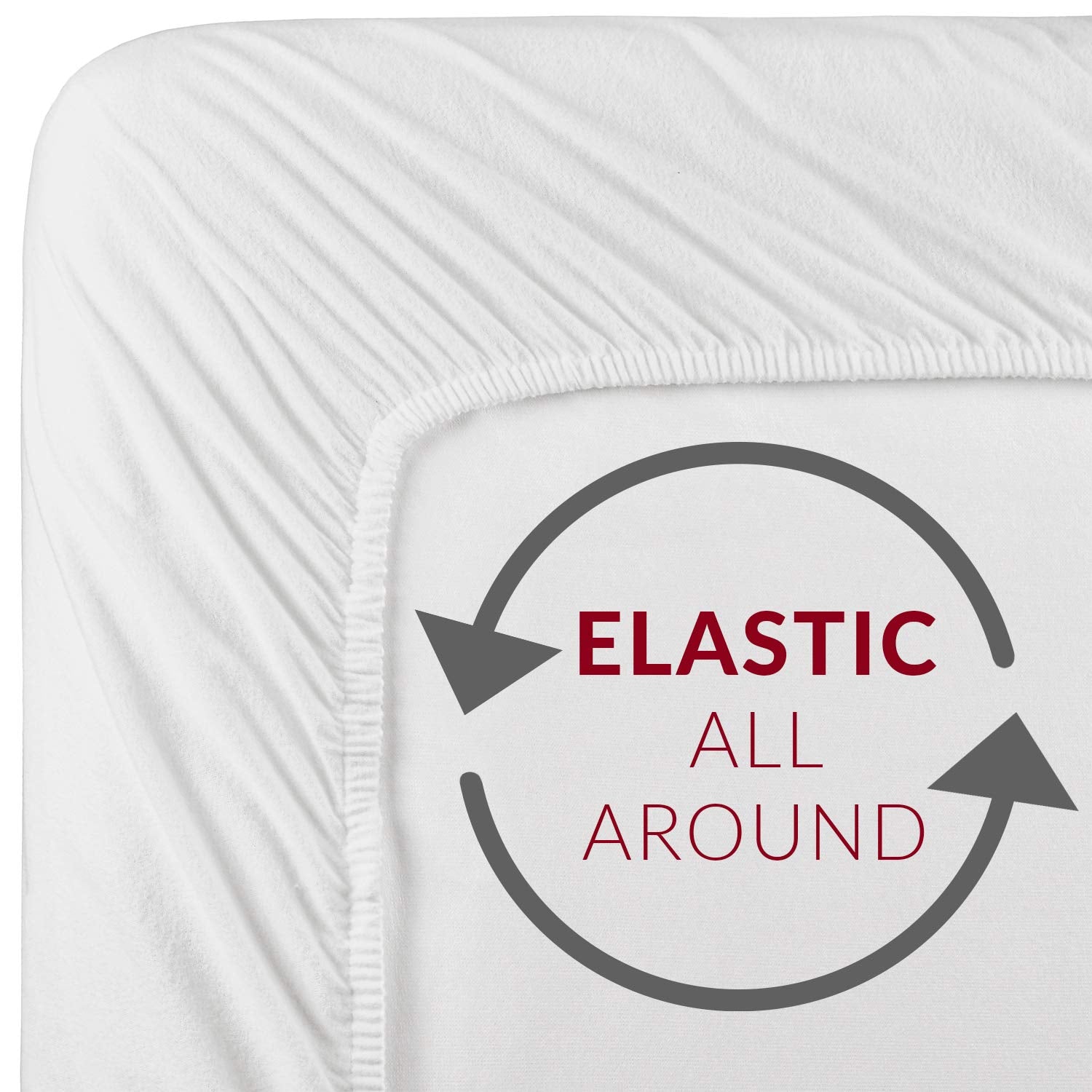 Mellanni Extra Deep Pocket Sheet Set + Waterproof Mattress Pad Bundle - King, White