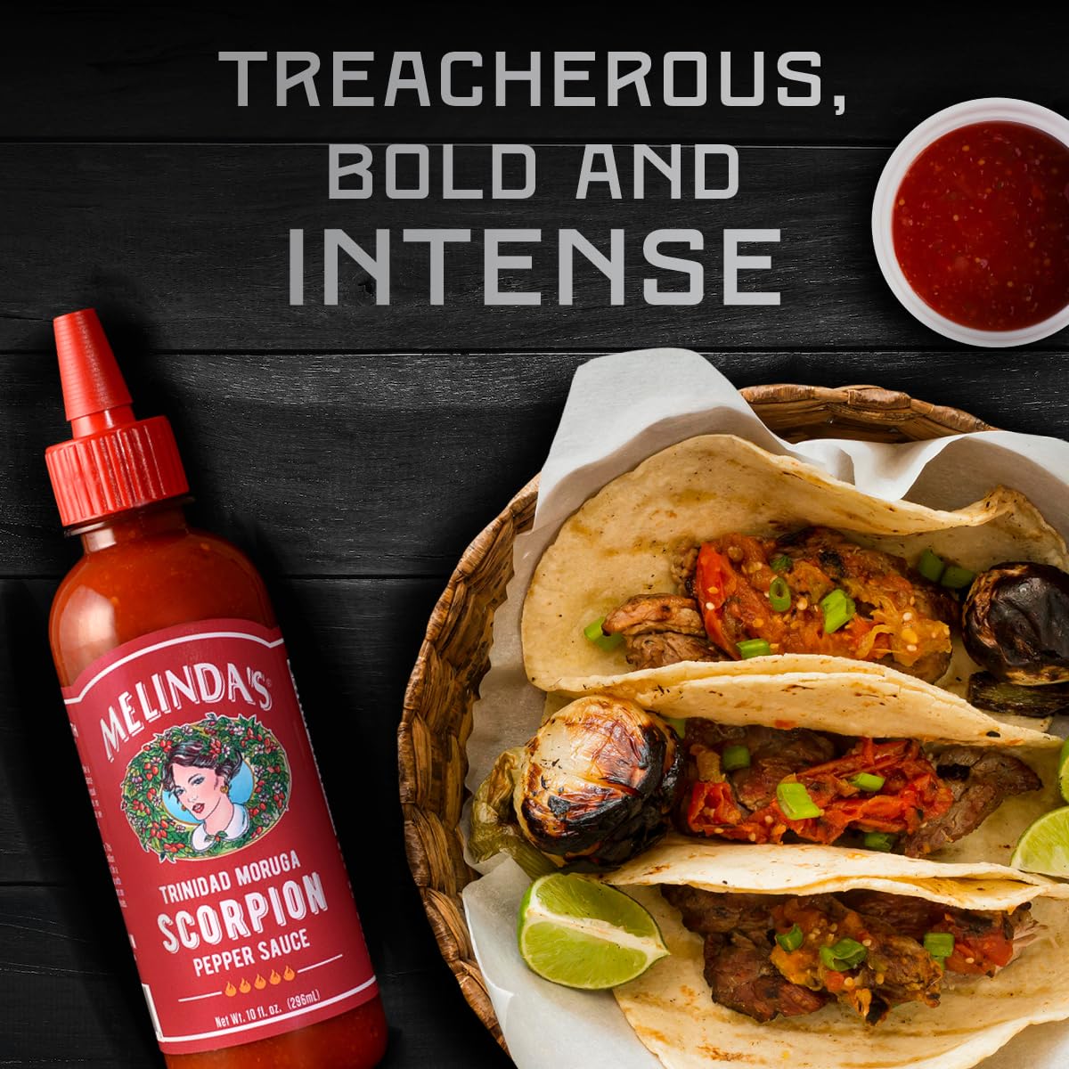 Melinda’s Scorpion Pepper Hot Sauce - Gourmet Scorpion Hot Sauce - Made with Trinidad Moruga Pepper, Carrots, Onion & Lime Juice - Keto, Vegan, Gluten Free - 10oz Squeeze, 1 Pack