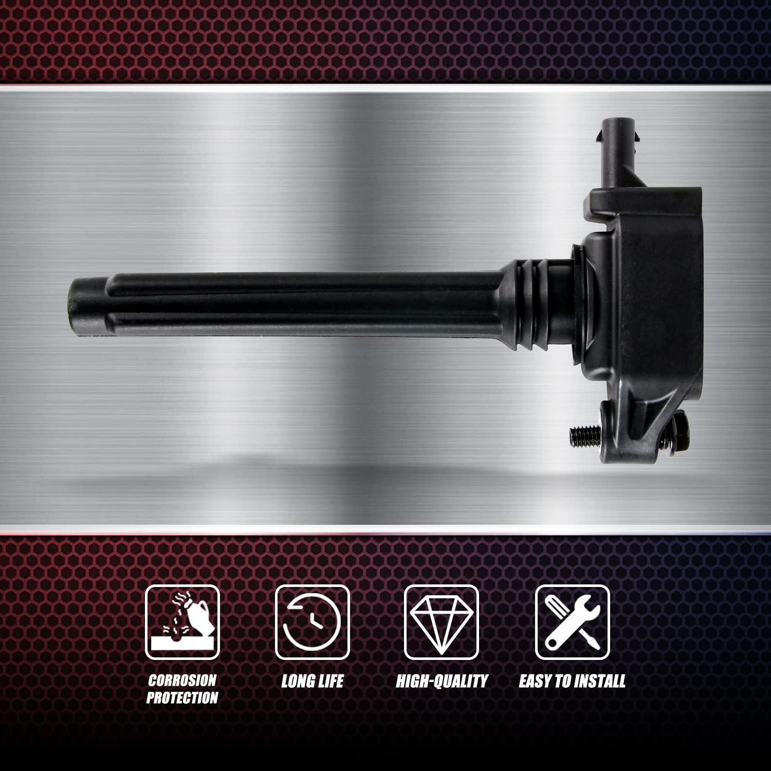 RANSOTO 3.6L V6 UF648 C1791 Ignition Coil Pack with Iridium Spark Plug 97390 Compatible with Chrysler 200 300 Town & Country Dodge Challenger Charger Durango Journey RAM Jeep Grand Cherokee Wrangler