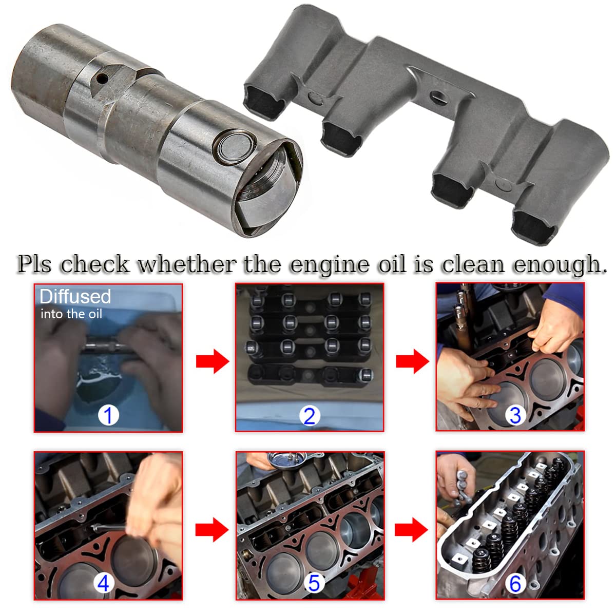 LS7 Lifters Set of 16 and Guide Trays, WQdunmo FITS LS1 LS2 LS3 LS6 LQ4 LQ9 LY5 LY6 LM7 4.8 5.3 5.7 6.0 7.0 Compatible with GM LS Applications