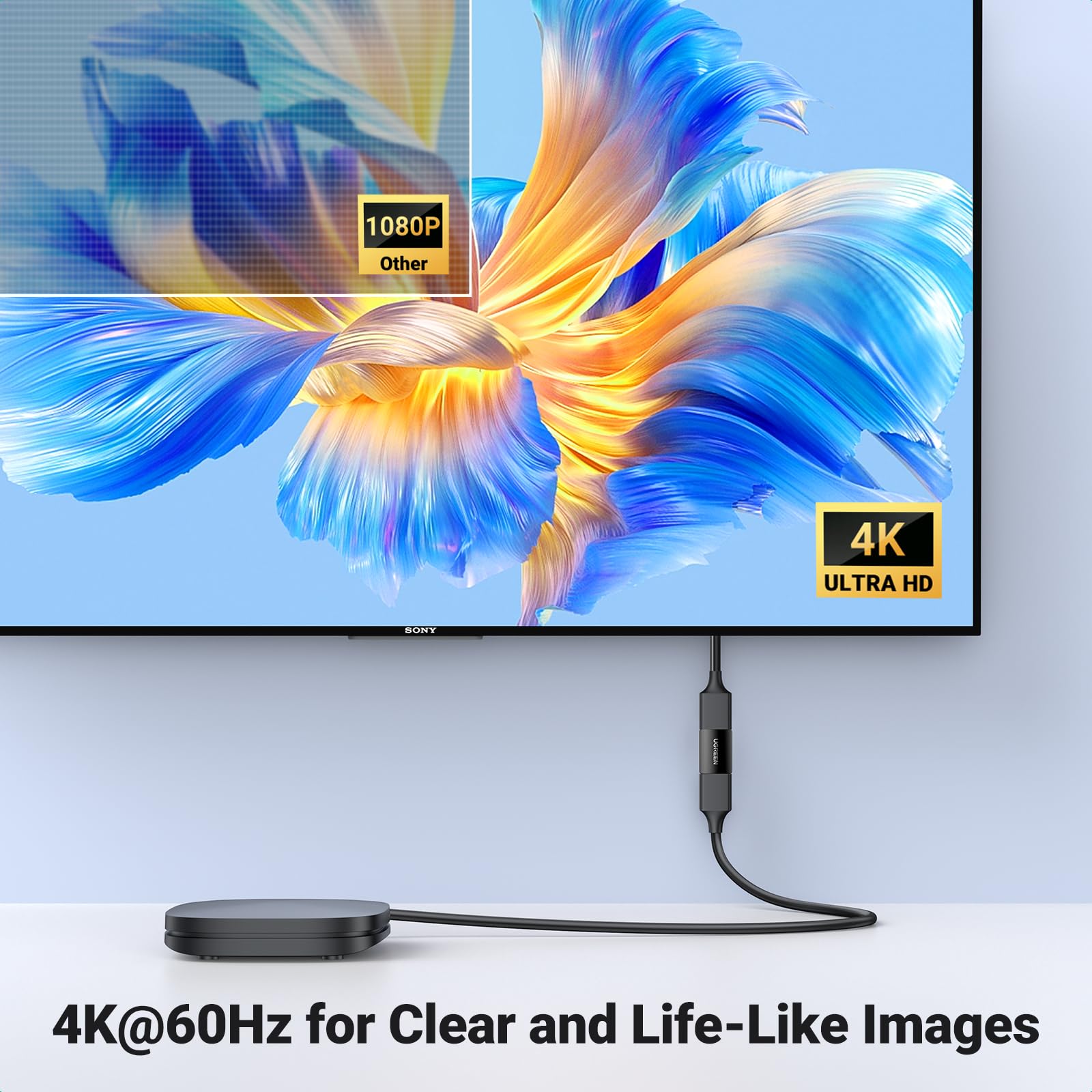 UGREEN HDMI Coupler 2 Pack, 4K@60Hz HDMI Female to Female Adapter HDMI 2.0 Extender for HDMI Cables 3D HDMI Connector Compatible with HDTV Roku TV Stick Chromecast Nintendo Switch Xbox PS5/4 Laptop PC