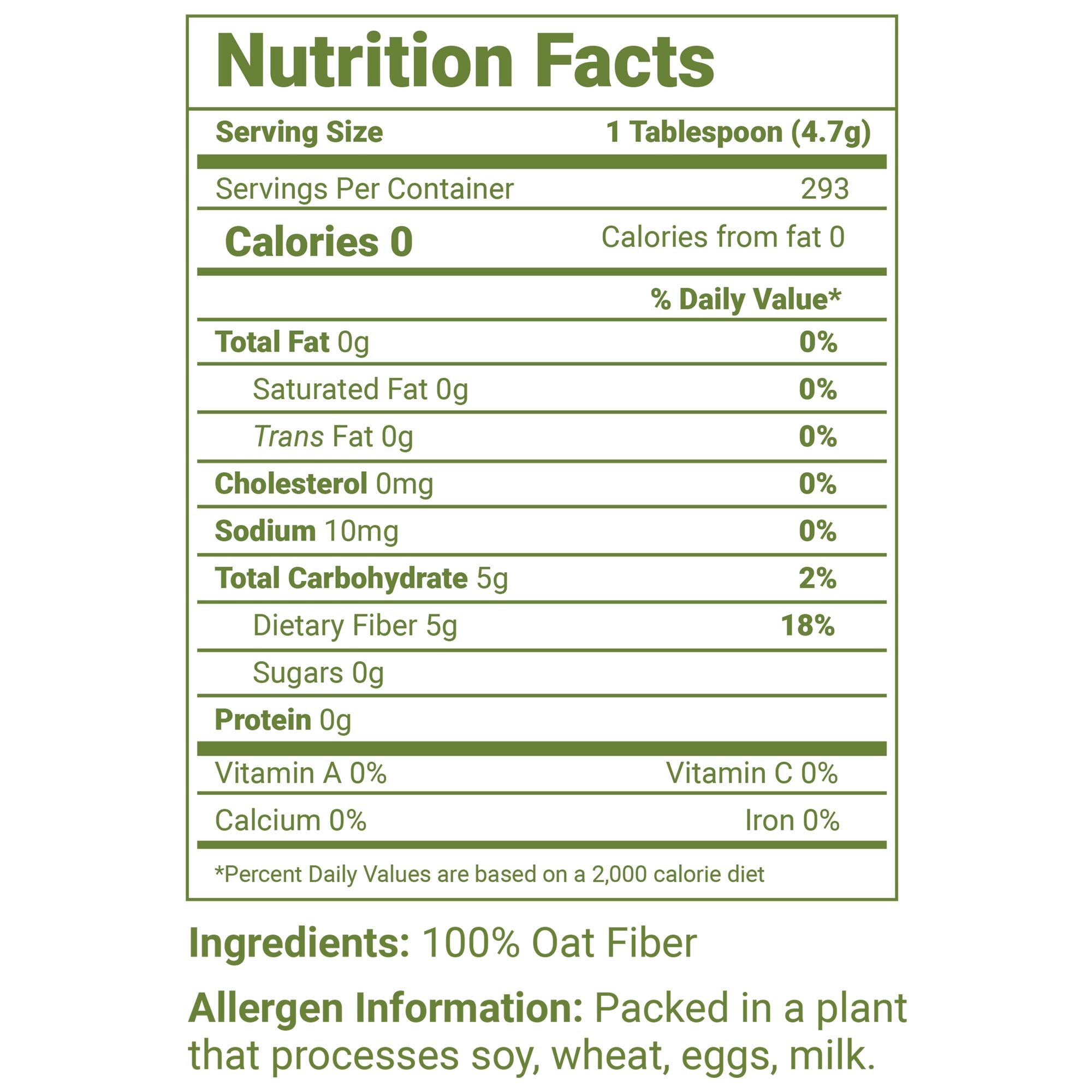 LifeSource Foods Oat Fiber 500 (3 LB) All-Natural, Gluten-Free, Zero-Carb Fiber Source for Low-Carb Baking