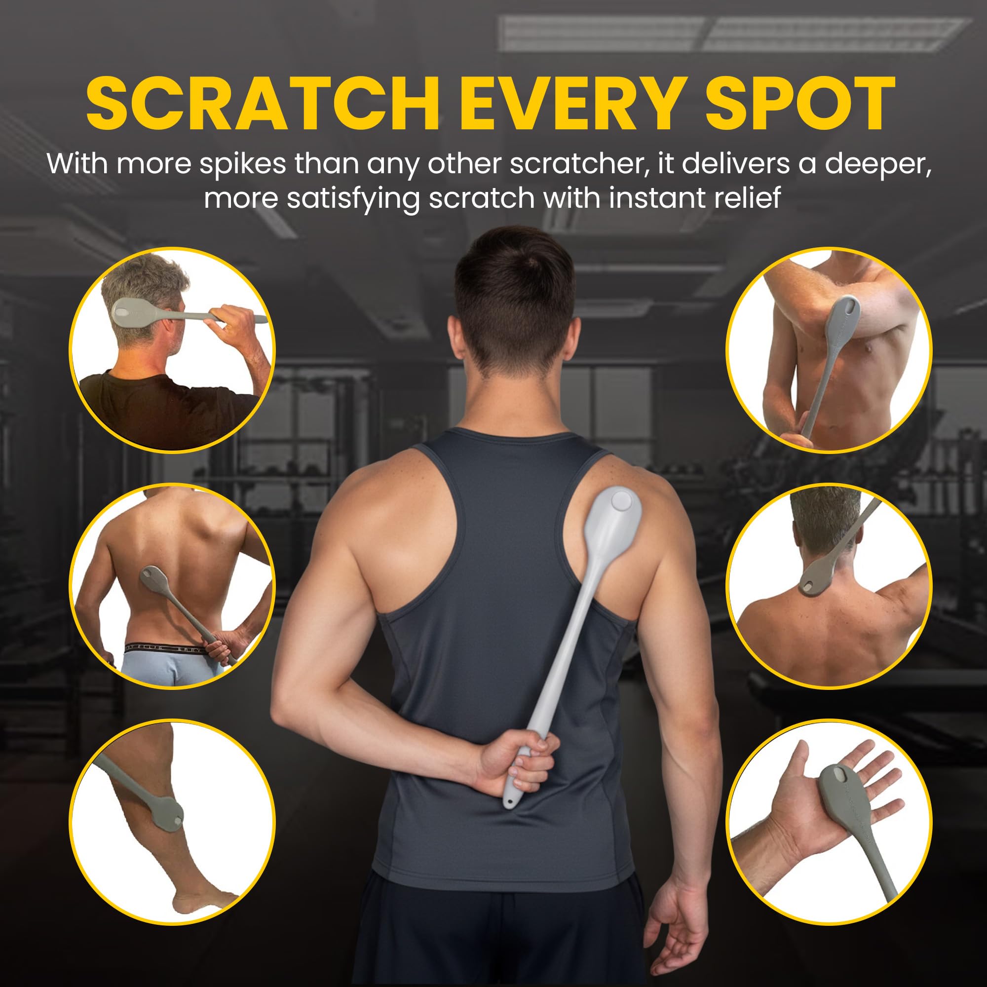 The Ultimate Back Scratcher, Scalp Massager, Back Massager & Exfoliator Large Scratch Surface, Gifts for Men Women, Itch & Sunburn Reliever - an All Body Scratcher Gives a Deep Soothing Scratch