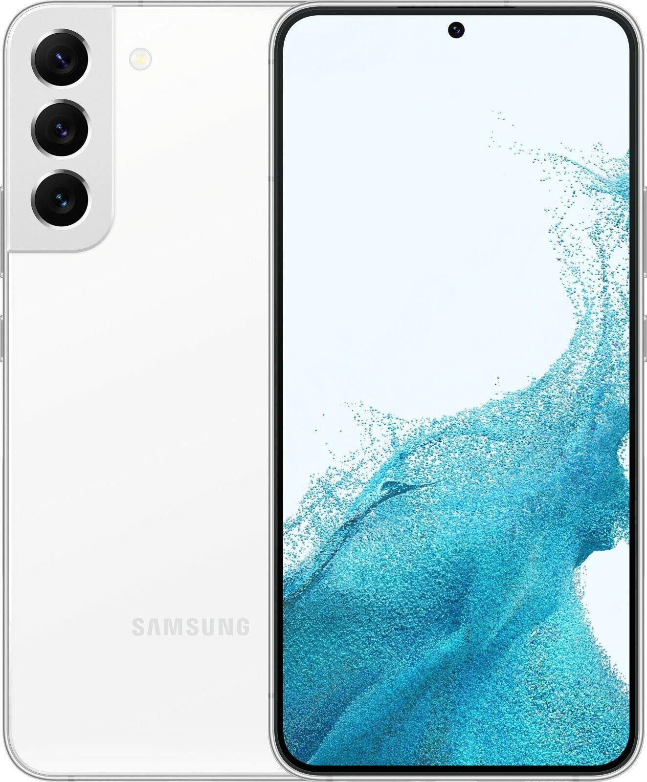 SAMSUNG Galaxy S22+ Plus 5G, US Version, 128GB, Phantom White - Unlocked (Renewed)