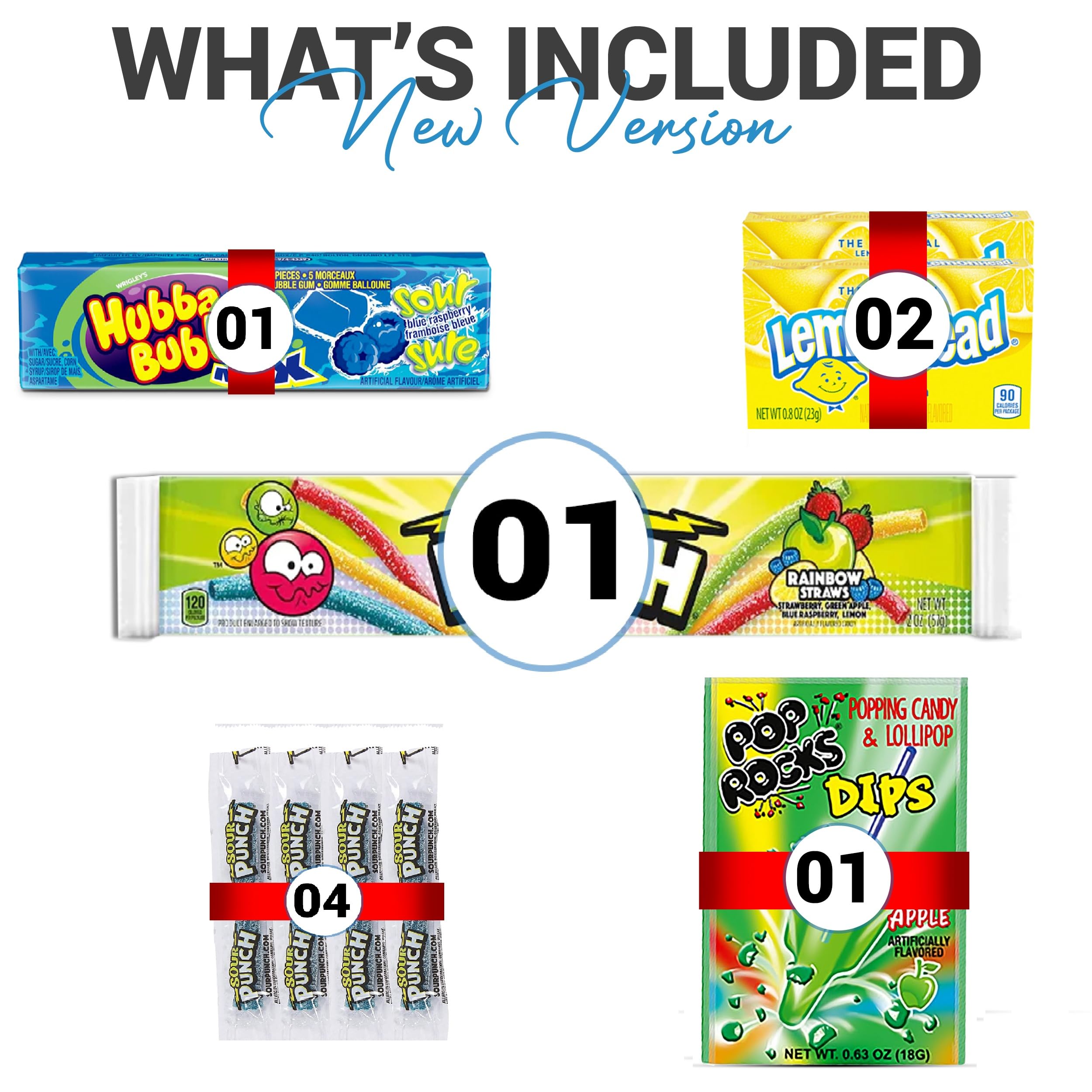 Sour Candy Box -Bulk Sour Candy Variety Pack - Individually Wrapped Super Sour Favorites - Sour Candy Mix with Sour Skittles, WarHeads, Sour Patch Kids, Lemonhead and More - 30 Count for Kids and Adults