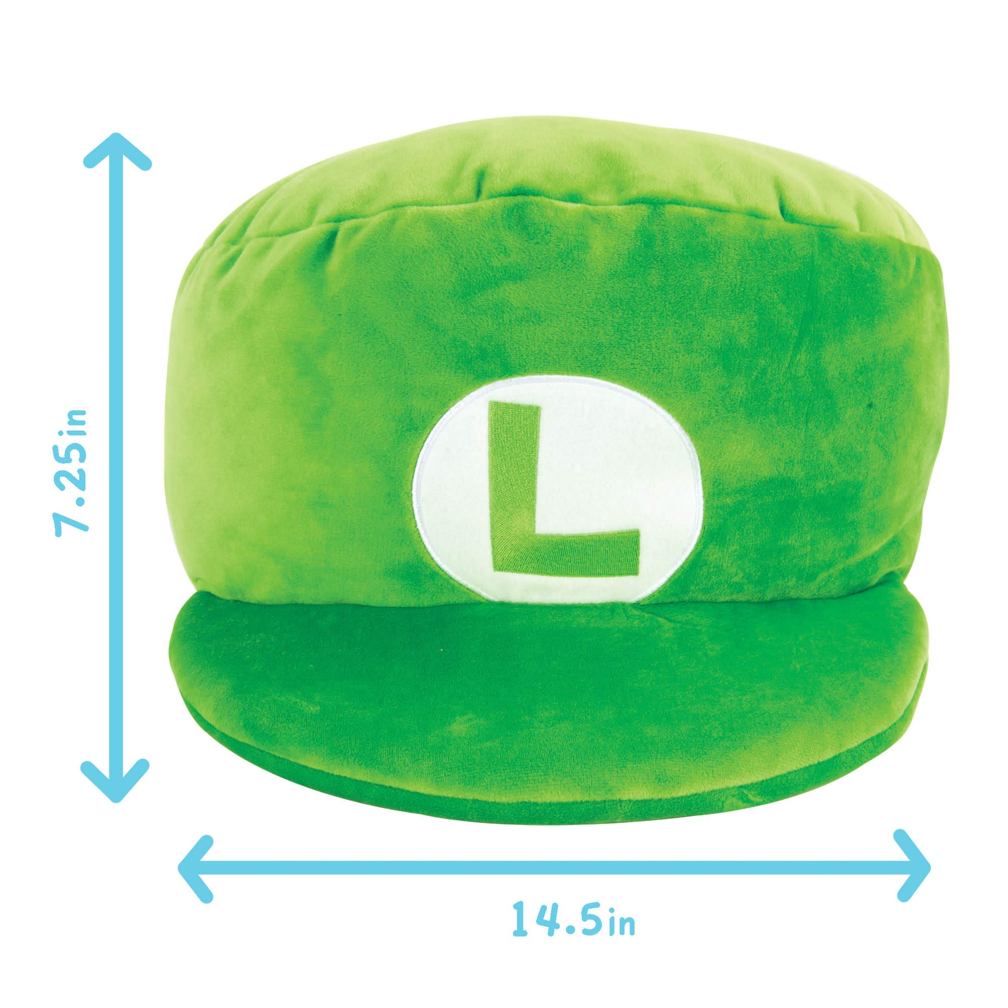 Club Mocchi- Mocchi- Nintendo Super Mario Plush - Luigi Hat Plushie - Collectible Squishy Plushies - 15 Inch