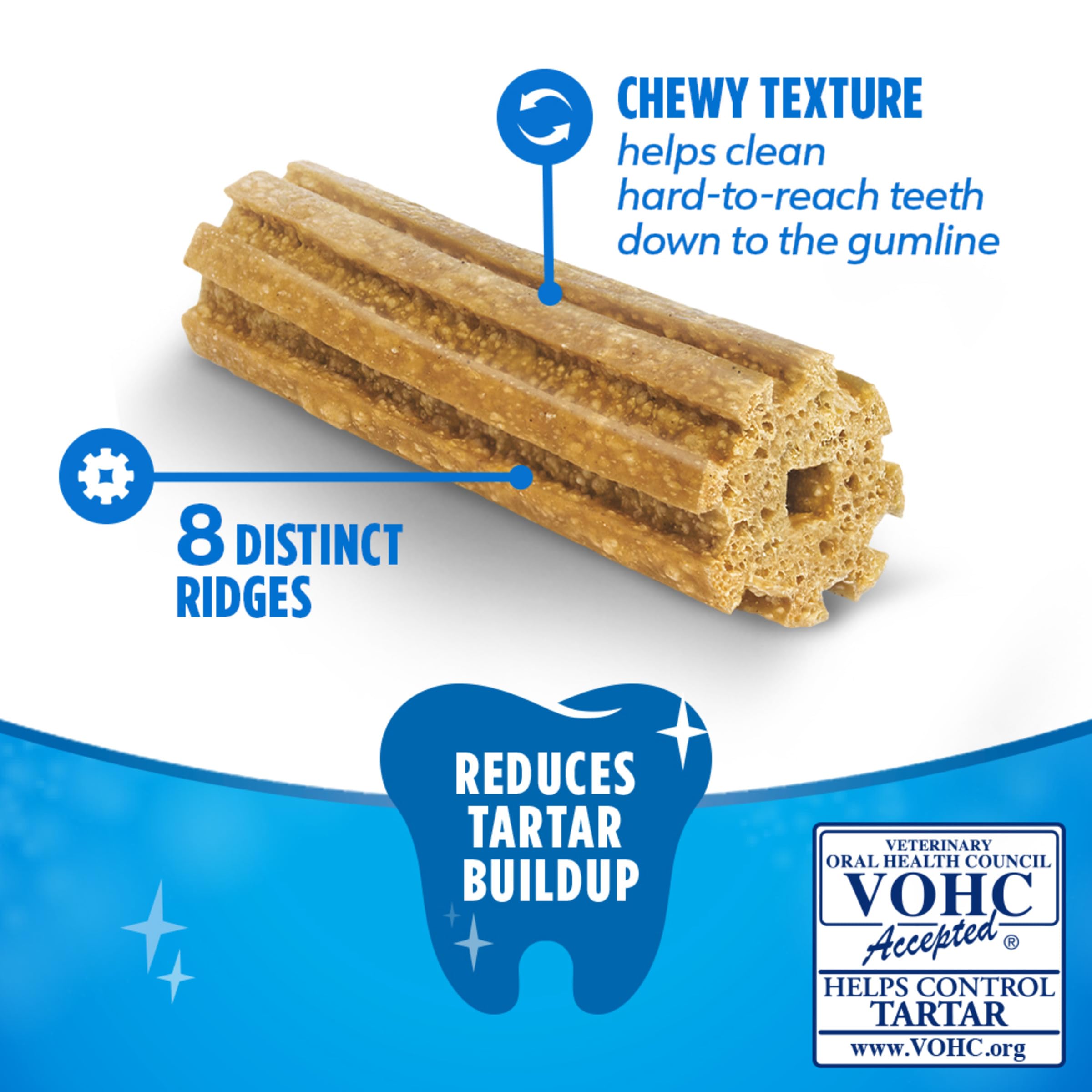 DentaLife Daily Oral Care Dog Treats for Small and Medium Dogs, Chewy Dental Treat to Freshen Breath and Fight Tartar, Chicken Flavor - 40 ct. Pouch