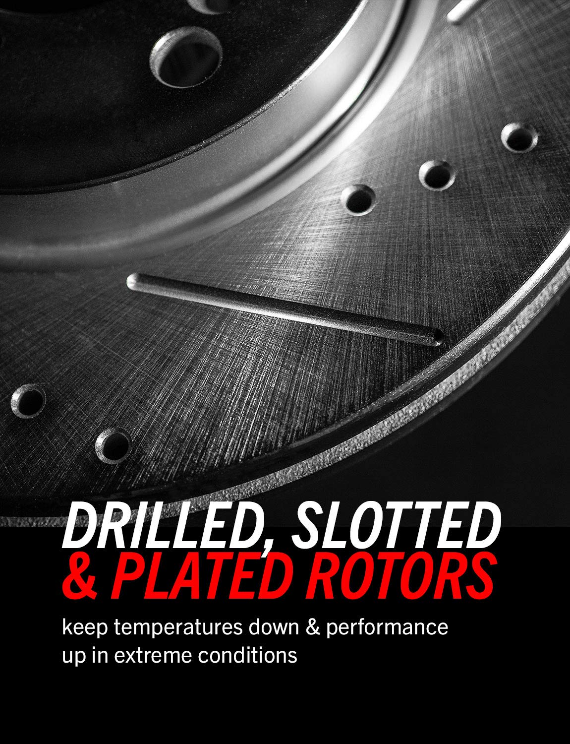 Power Stop Brake Pad & Rotor Kit For 2012 2013 Jeep Grand Cherokee SRT8, 2014-2017 Jeep Grand Cherokee SRT - Front & Rear Carbon Fiber Brake Pads with Drilled & Slotted Rotors Replacement, K5958-26