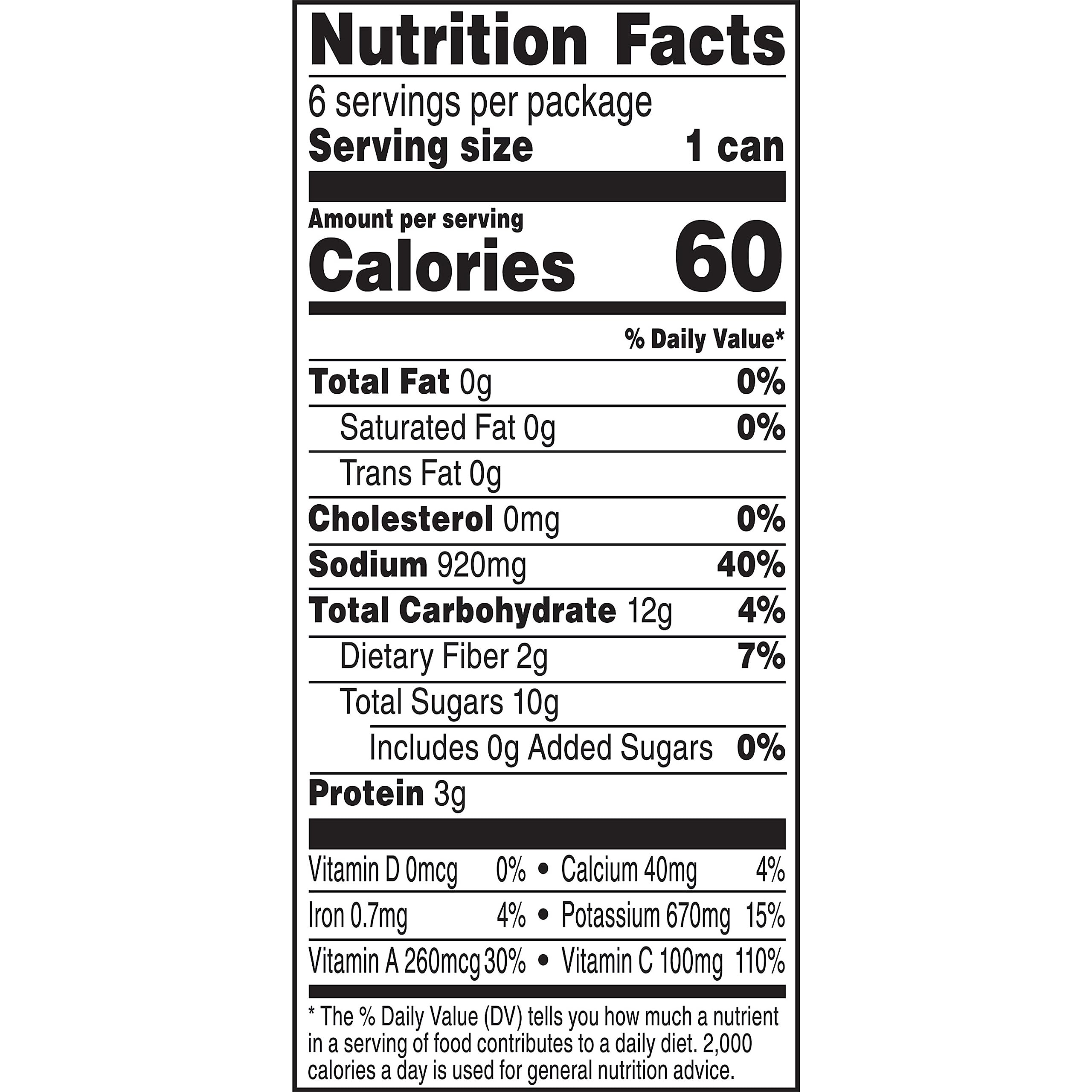 V8 Spicy Hot 100% Vegetable Juice, Vegetable Blend with Tomato Juice, 11.5 FL OZ Can (Pack of 6)