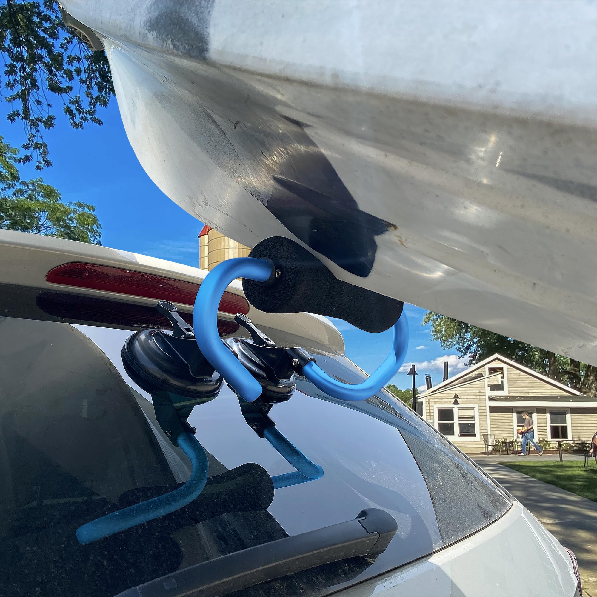 TOURFUN Kayak Roller, Kayak Load Assist for Car SUV Suction Mounted Roof Roller Loader