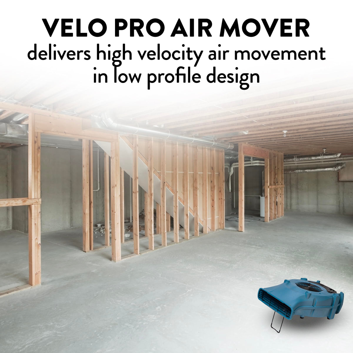 Dri-Eaz 114969 Velo PRO Air Mover, Professional Water Damage Carpet Dryer (F505), Dryer for Carpets, Walls, and Floors