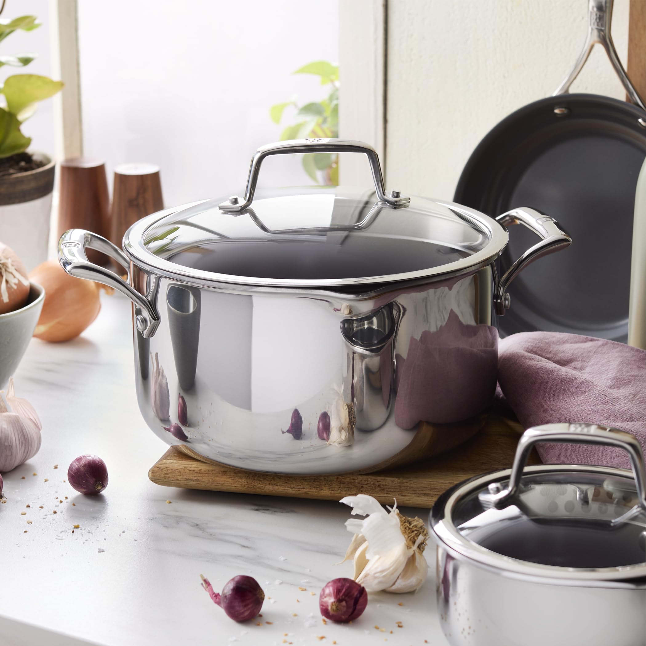 ZWILLING Energy Plus 10-pc Stainless Steel Ceramic Nonstick Cookware Set