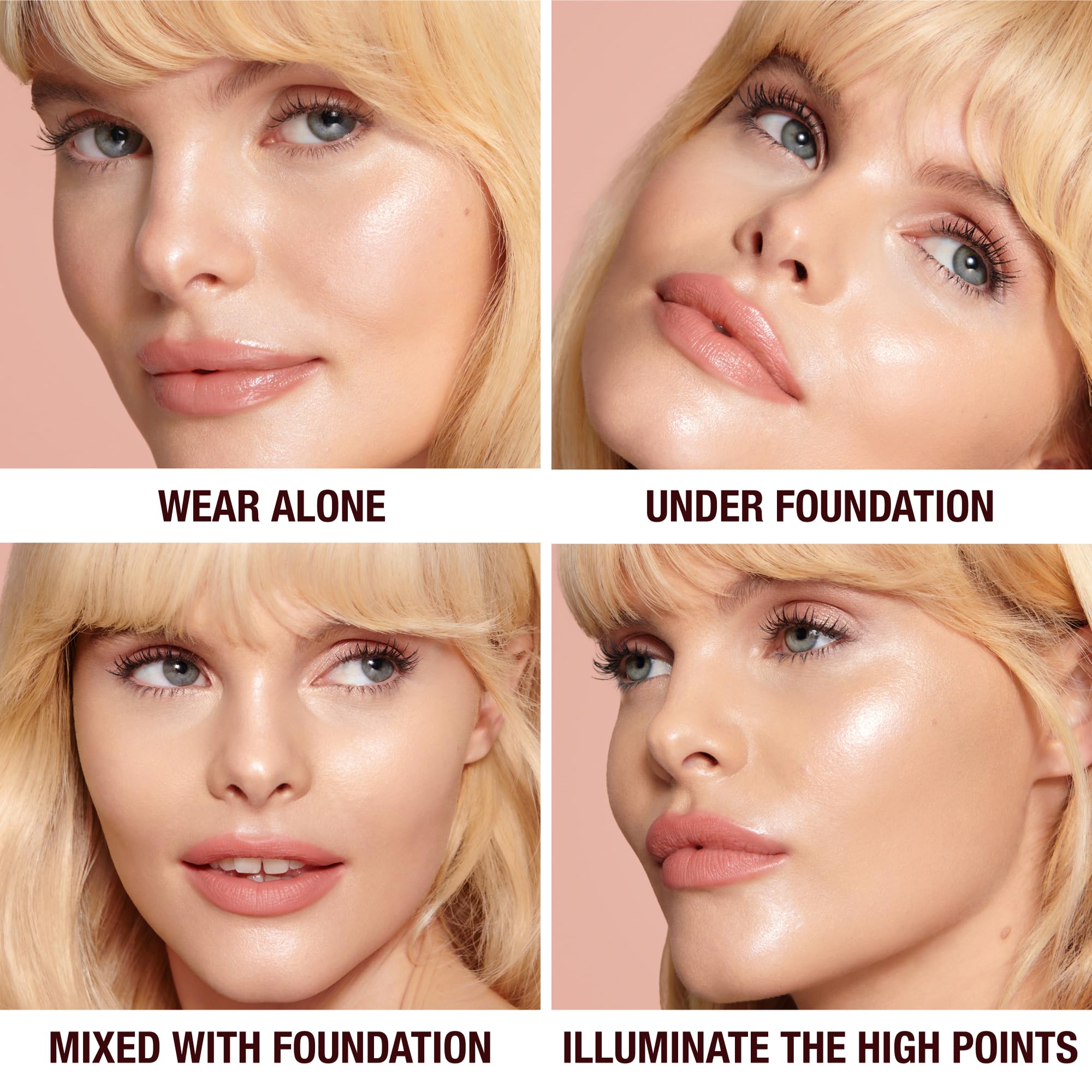Charlotte Tilbury Hollywood Flawless Filter - Multi‑Use Makeup Primer, Complexion Booster & Illuminating Liquid Highlighter with Sheer Coverage - Smooths & Blurs Skin - 4 Medium