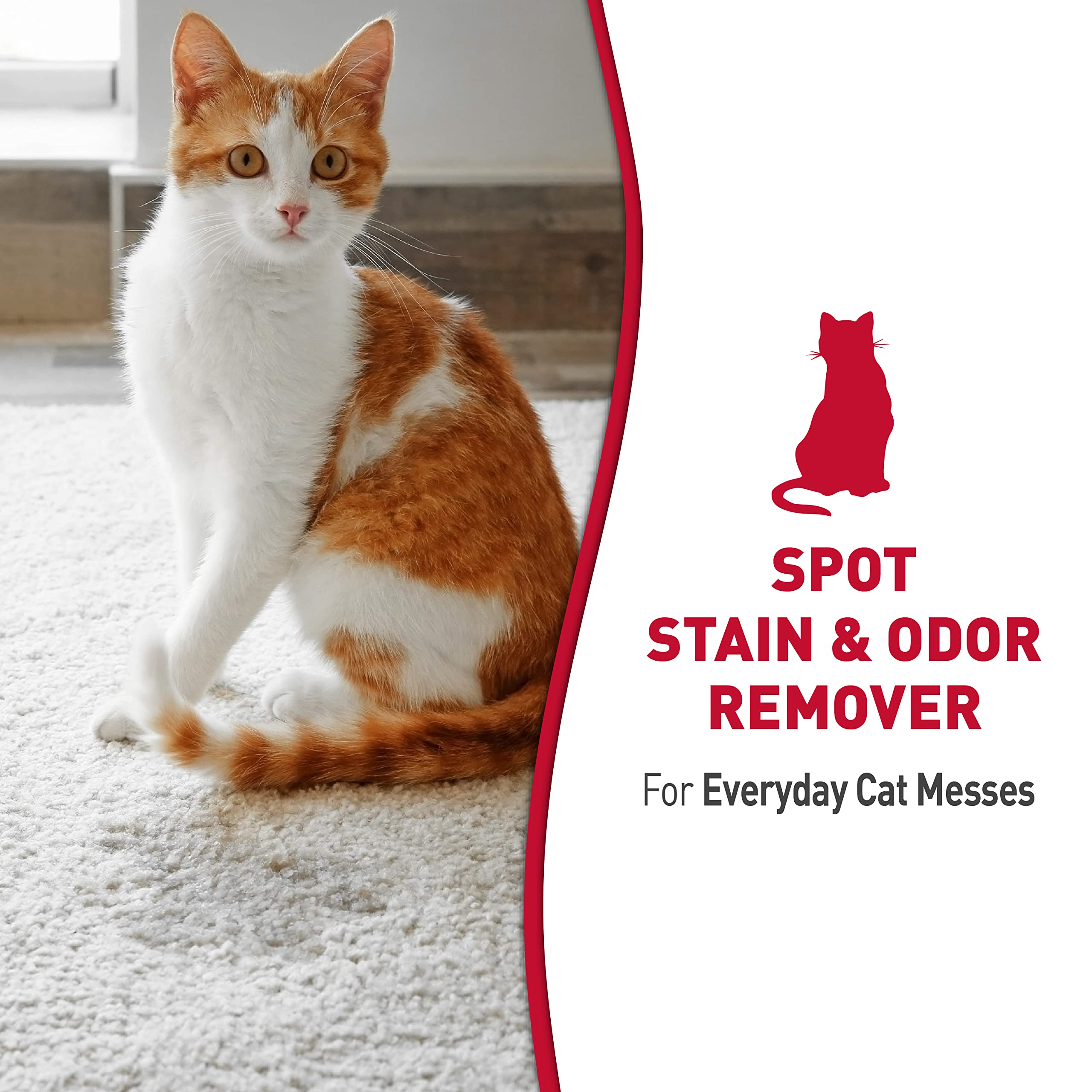 Nature’s Miracle Cat Stain and Odor Remover With New Odor Control Formula 32 Ounce Spray