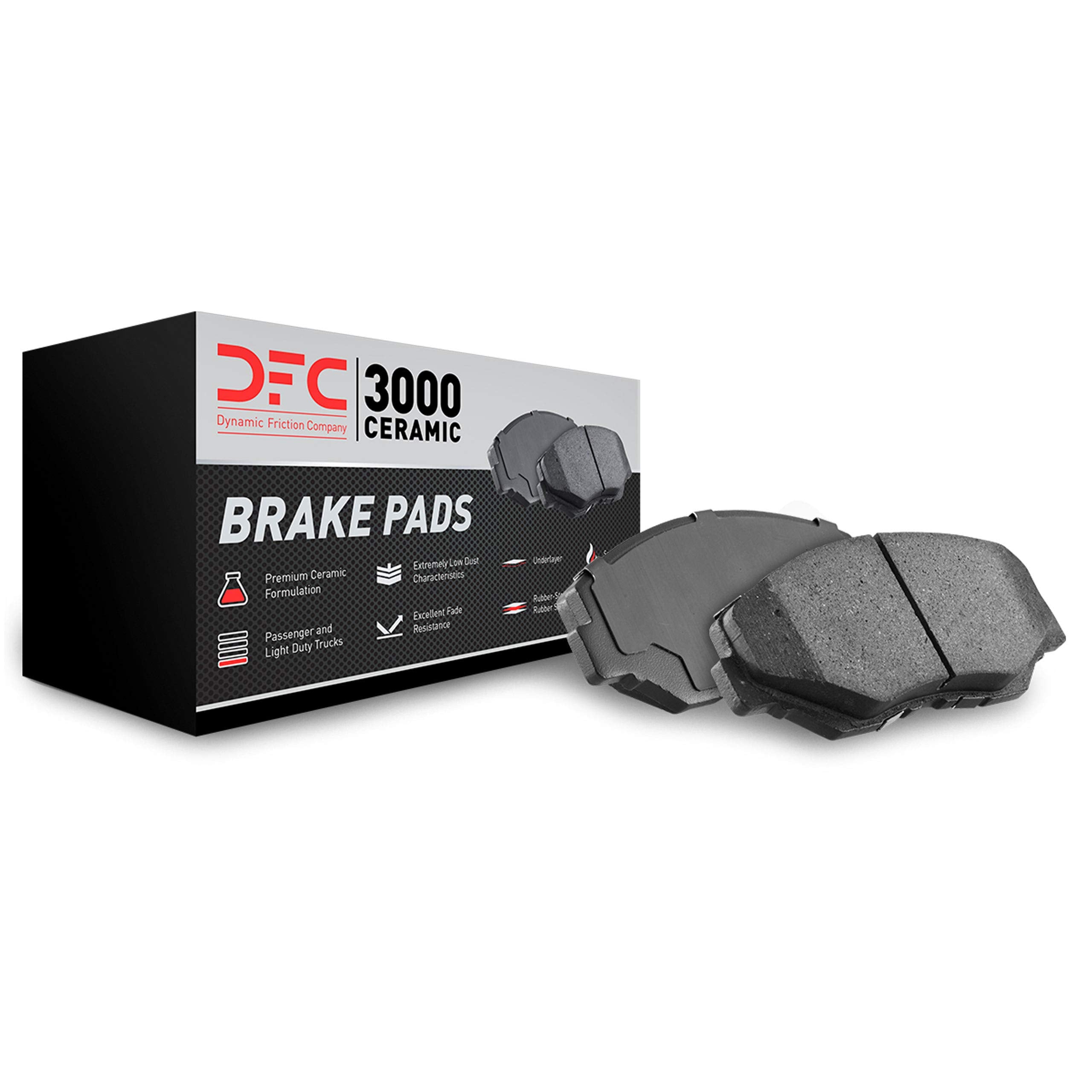 Dynamic Friction Company 3000 Ceramic Brake Pads 1310-0471-00-Rear Set