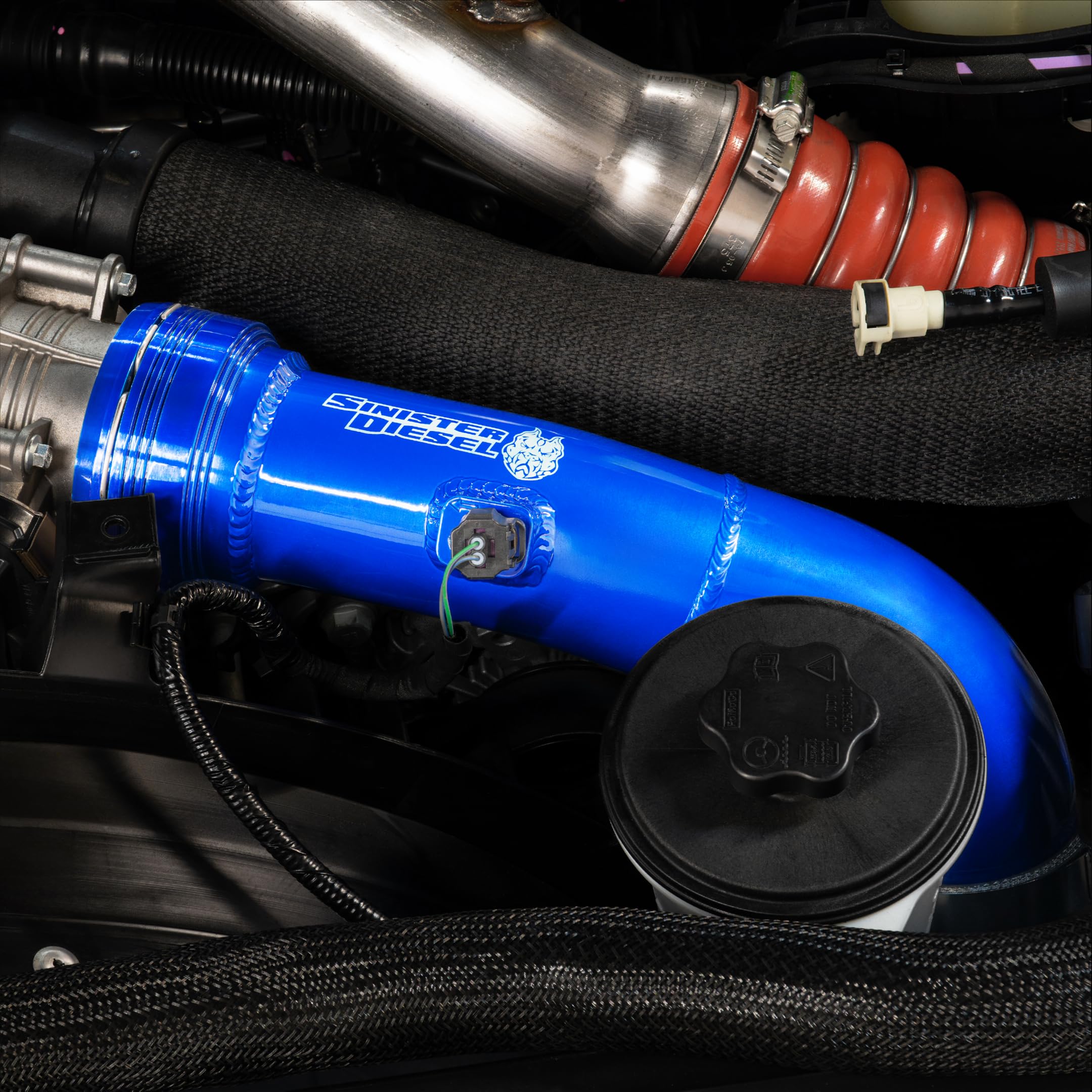 Sinister Diesel Cold Side Charge Pipe for 2017+ Ford Powerstroke 6.7L | Aluminum Intercooler Pipe Upgrade | Improved Airflow, Durability & Performance | 50 State Legal | SD-CSCP-6.7-17