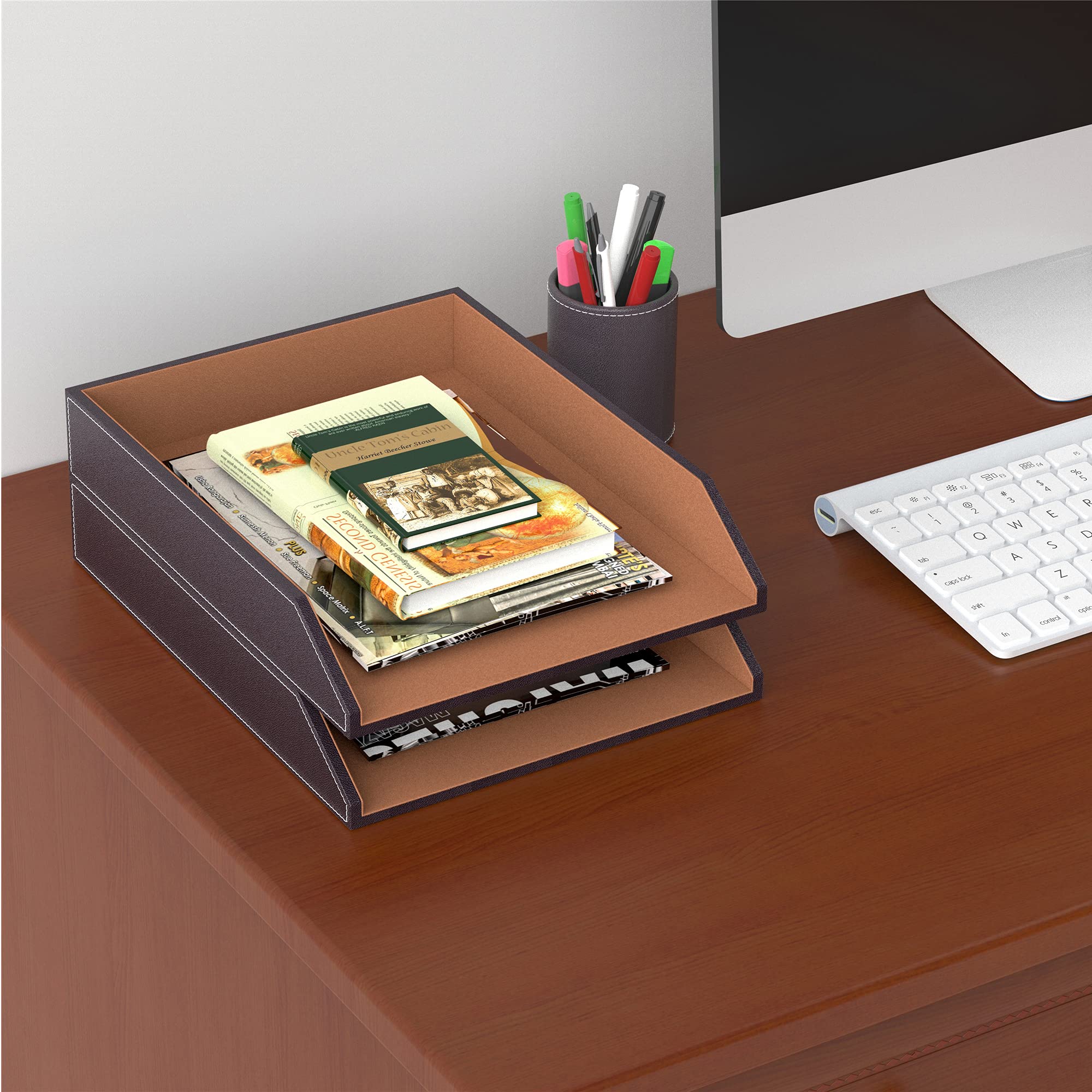 Leather Desk Organizer
