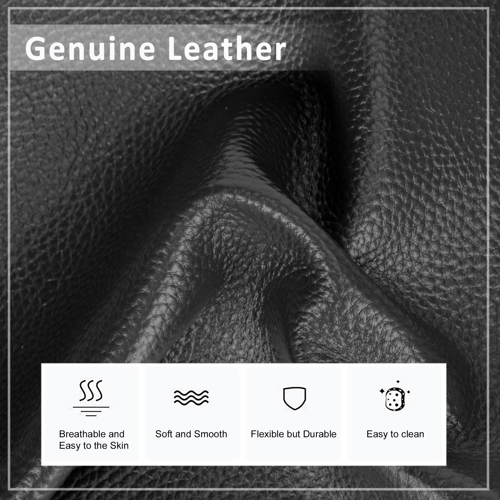 befen Genuine Leather Crossbody Bags for Women, Small Soft Leather Shoulder Bag Purse, Women's Cross body, Black Crossover Body Handbags with Adjustable Wide Guitar Strap
