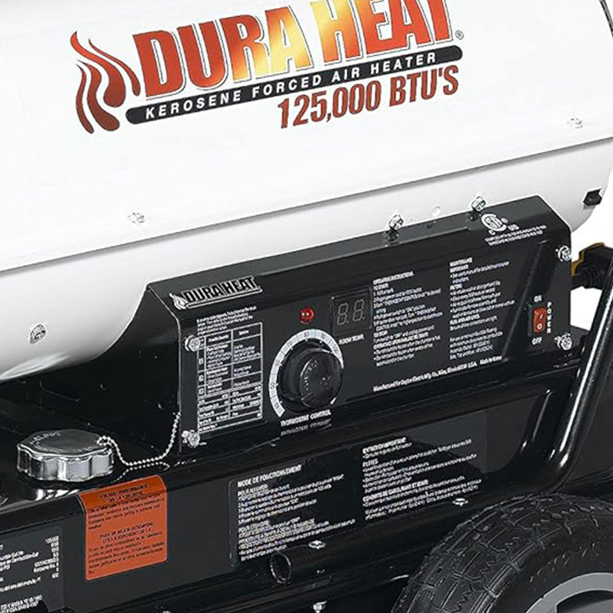 Dura Heat DFA135C 135K BTU Kero Forced Air Heater with Thermostat