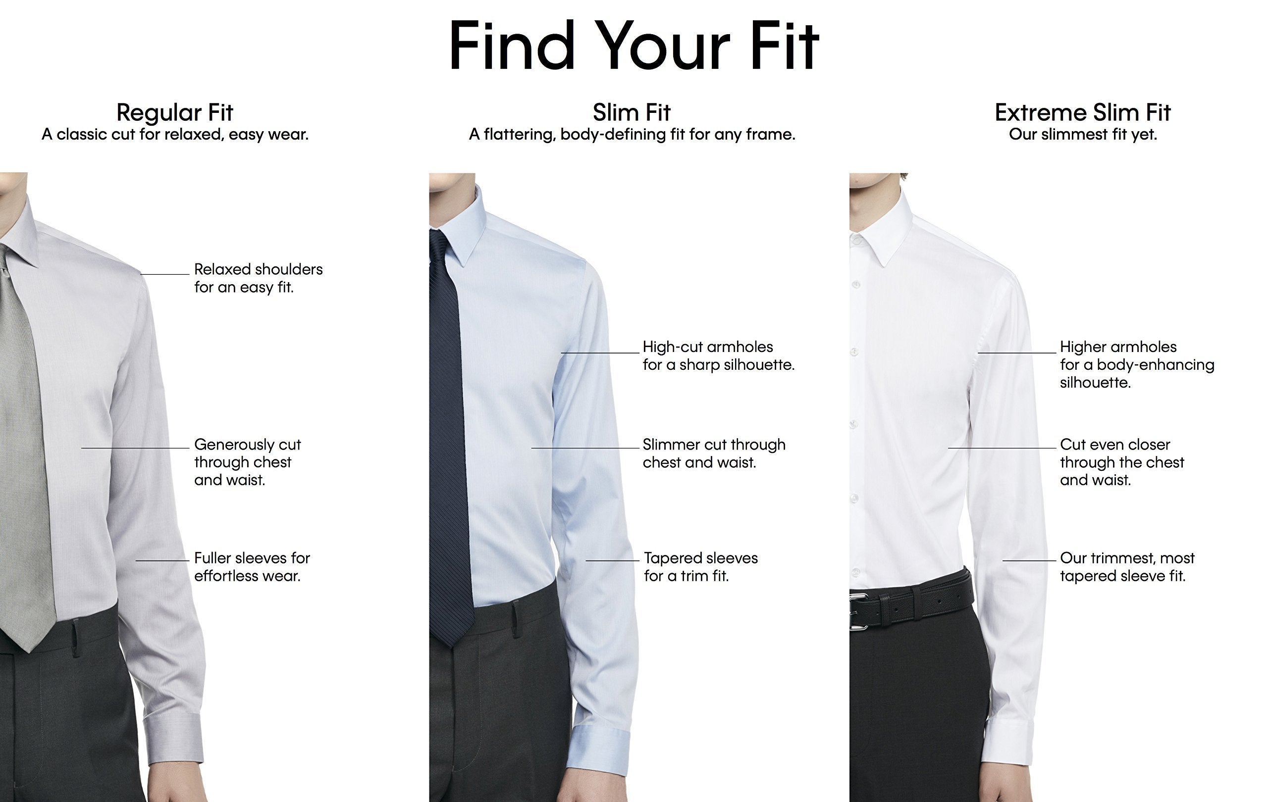Calvin Klein Men's Dress Shirt Slim Fit Non Iron Stretch Solid, White, 16.5" Neck 34"-35" Sleeve
