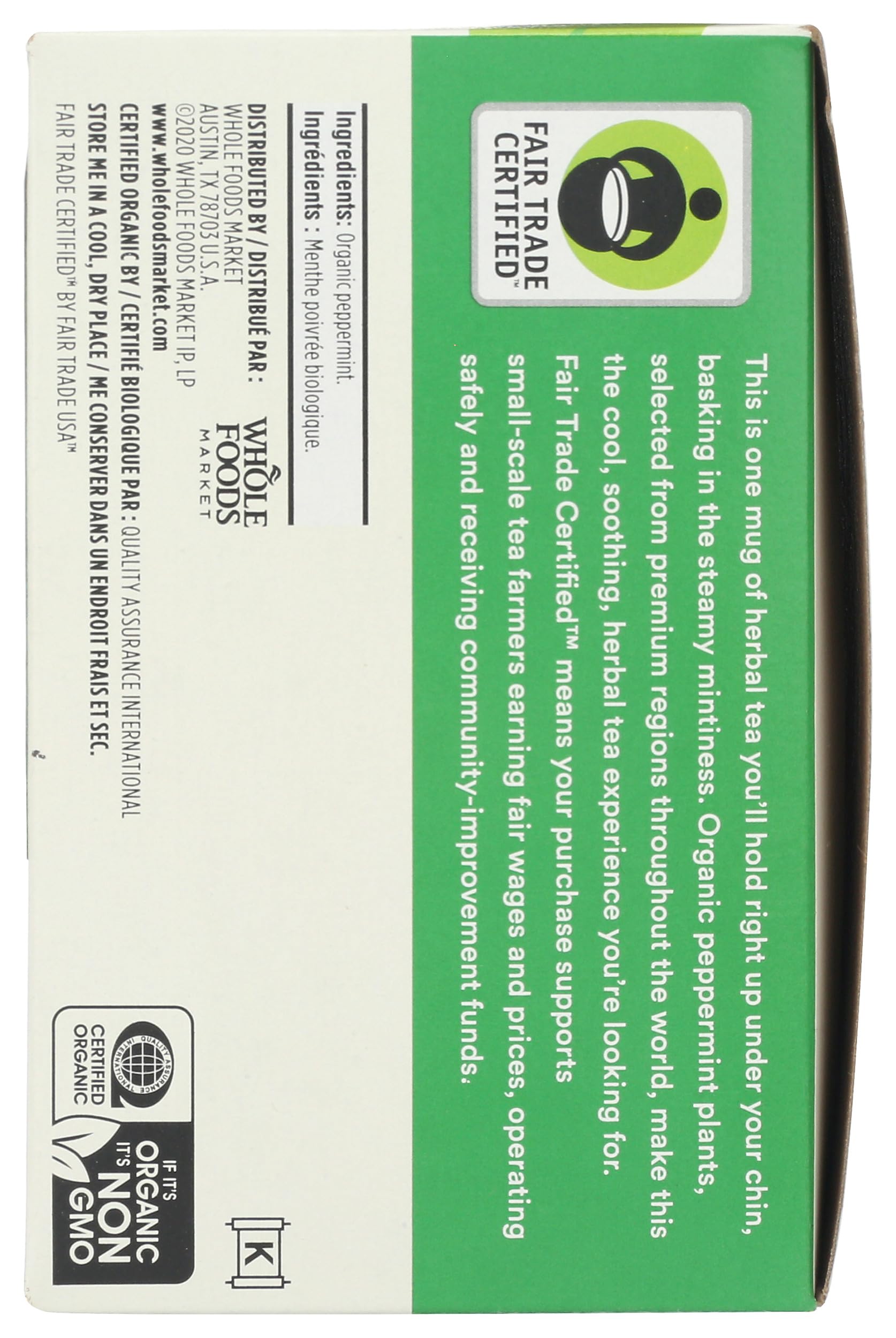 365 by Whole Foods Market, Tea Peppermint Organic, 40 Count
