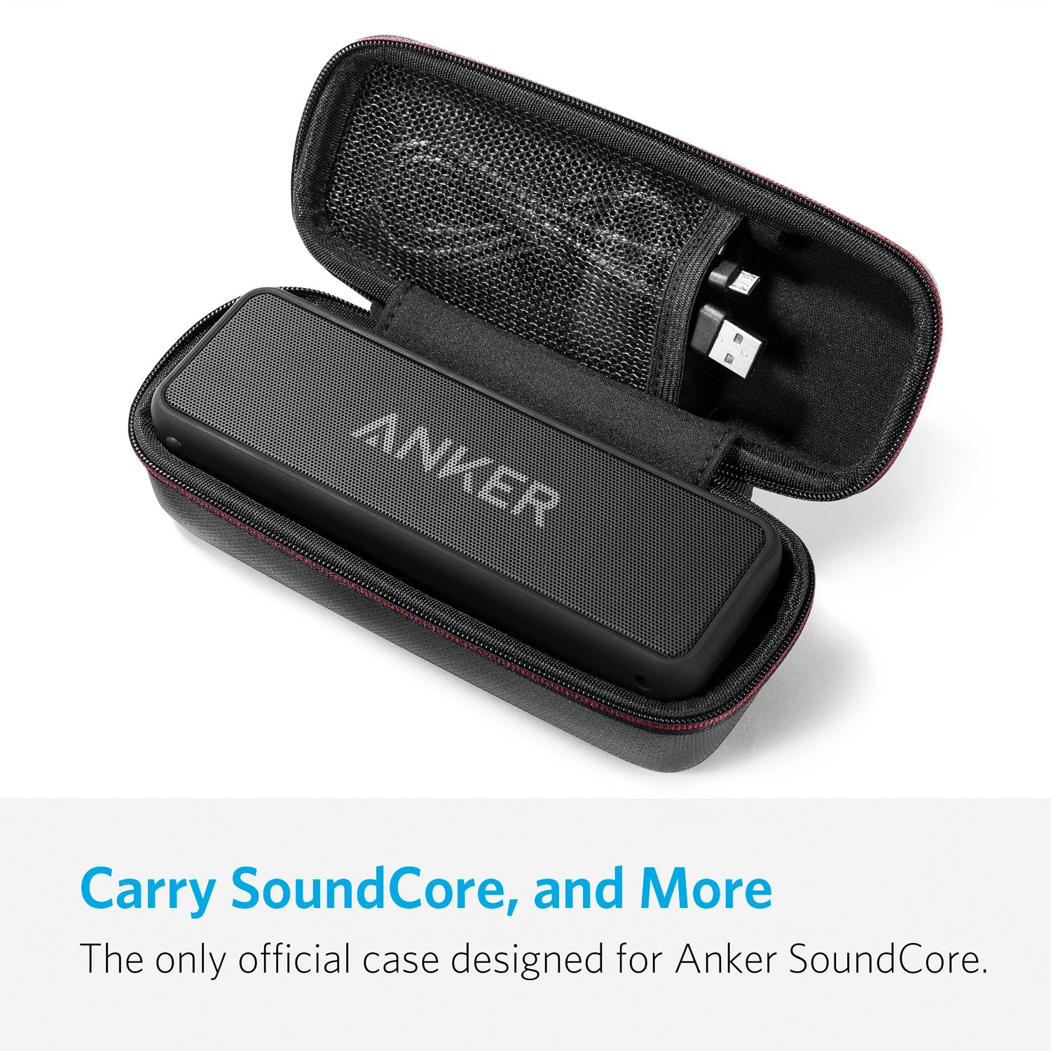 Anker SoundCore Official Travel Case (for SoundCore/SoundCore 2 Speaker 737 Power Bank) - PU Leather Premium Protection Carry Case