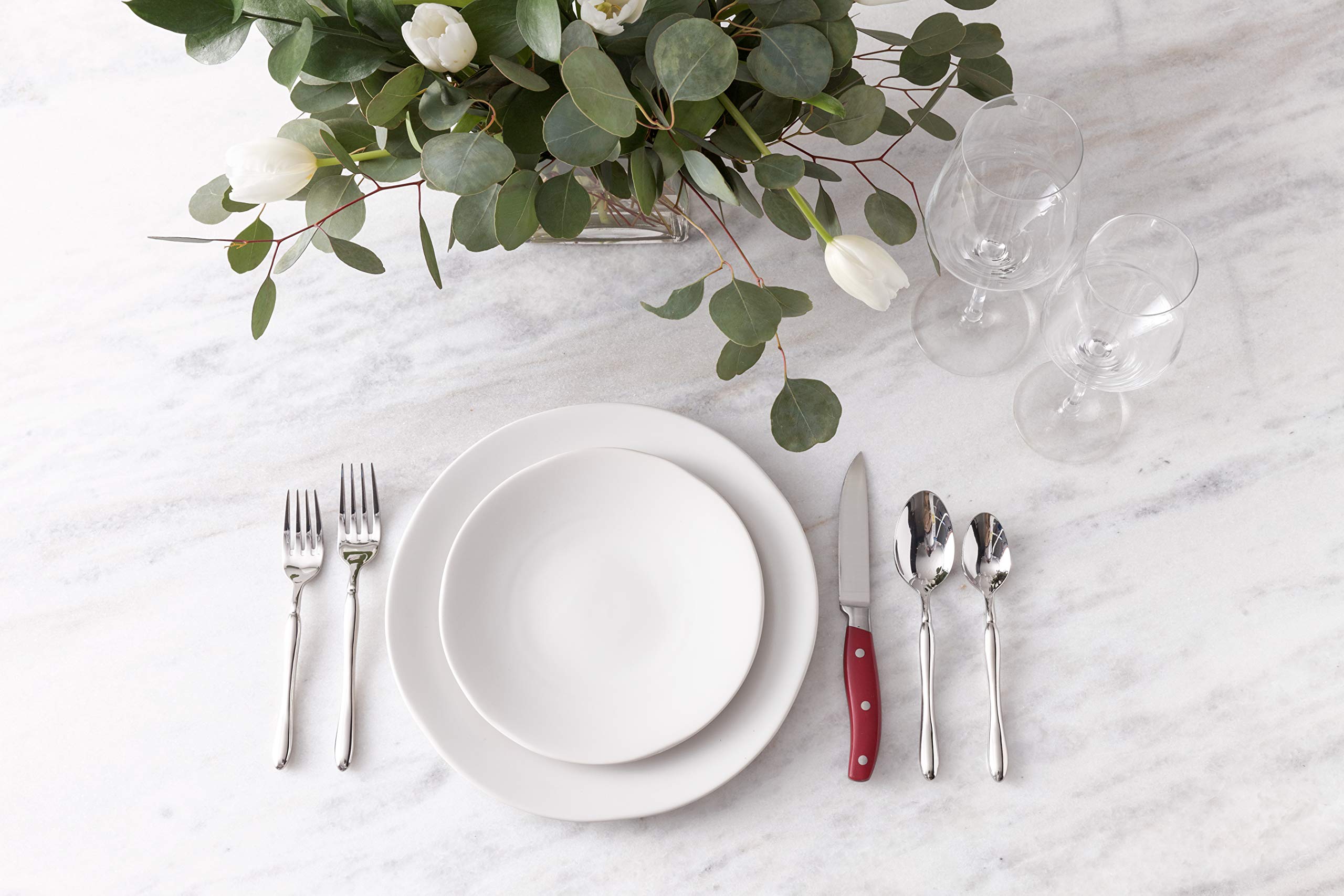 Fortessa Vitraluxe Dinnerware Heirloom Dinner Plate, 10.75-Inch, Set of 4, Linen