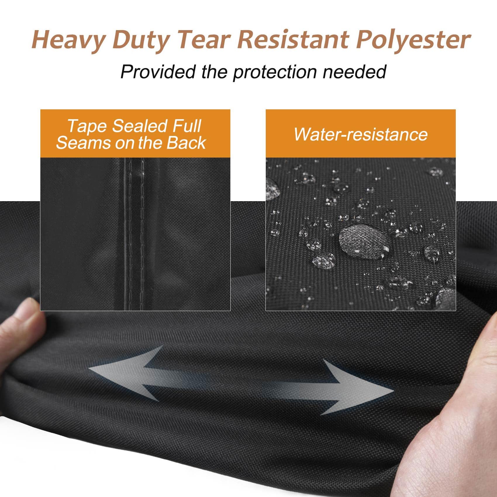 NettyPro Grill Cover for Small Q Series, Waterproof Heavy Duty UV Resistant Portable Grill Cover for Q 1400/1000 Series and Baby Q Gas, Black