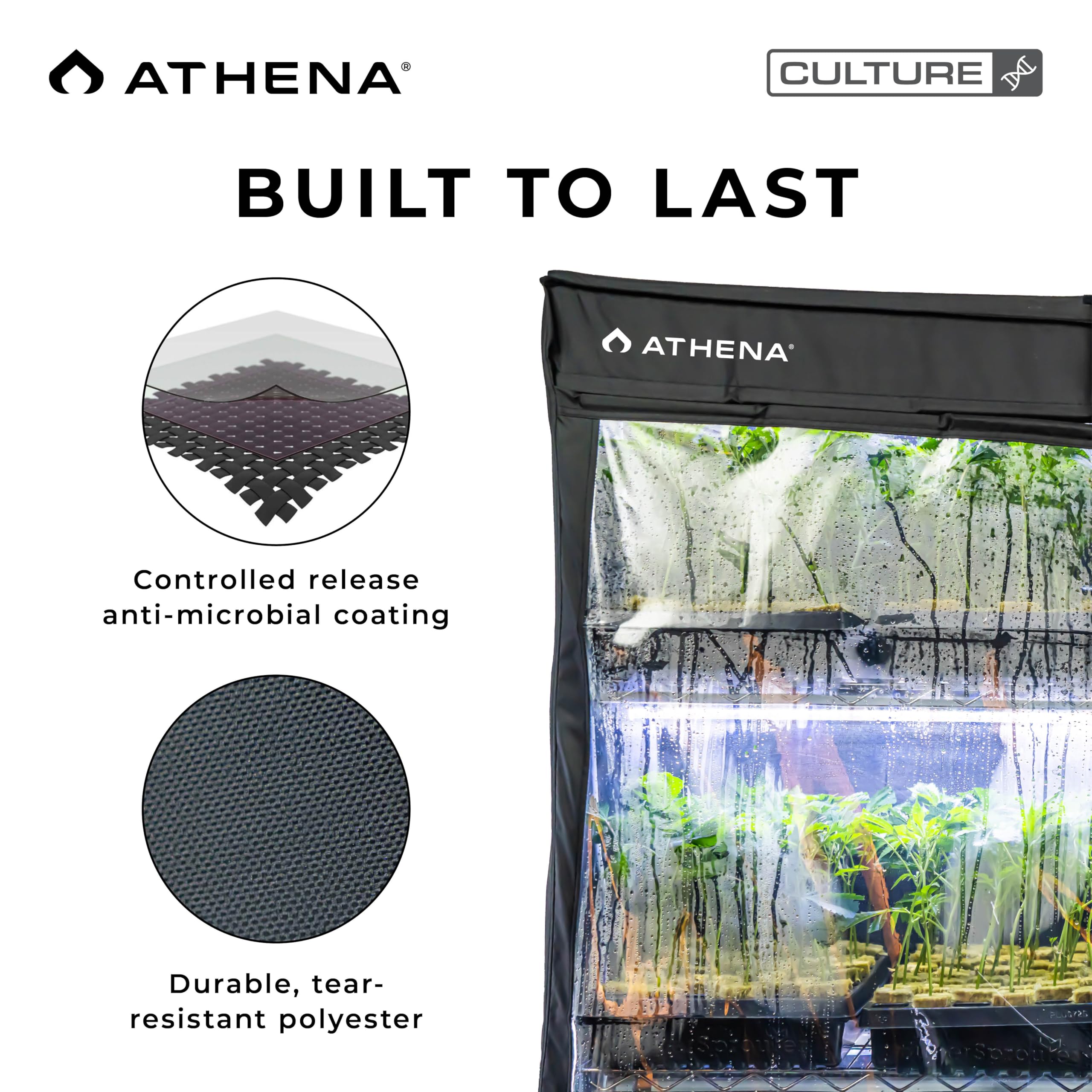 Athena VPDOME Cloning Rack Cover Shelf Accessory | Durable Fabric Dome for Plant Propagation Shelf | Humidity Domes for Propagation, Plant Grow Tent | TC-VPD (Rack Not Included)