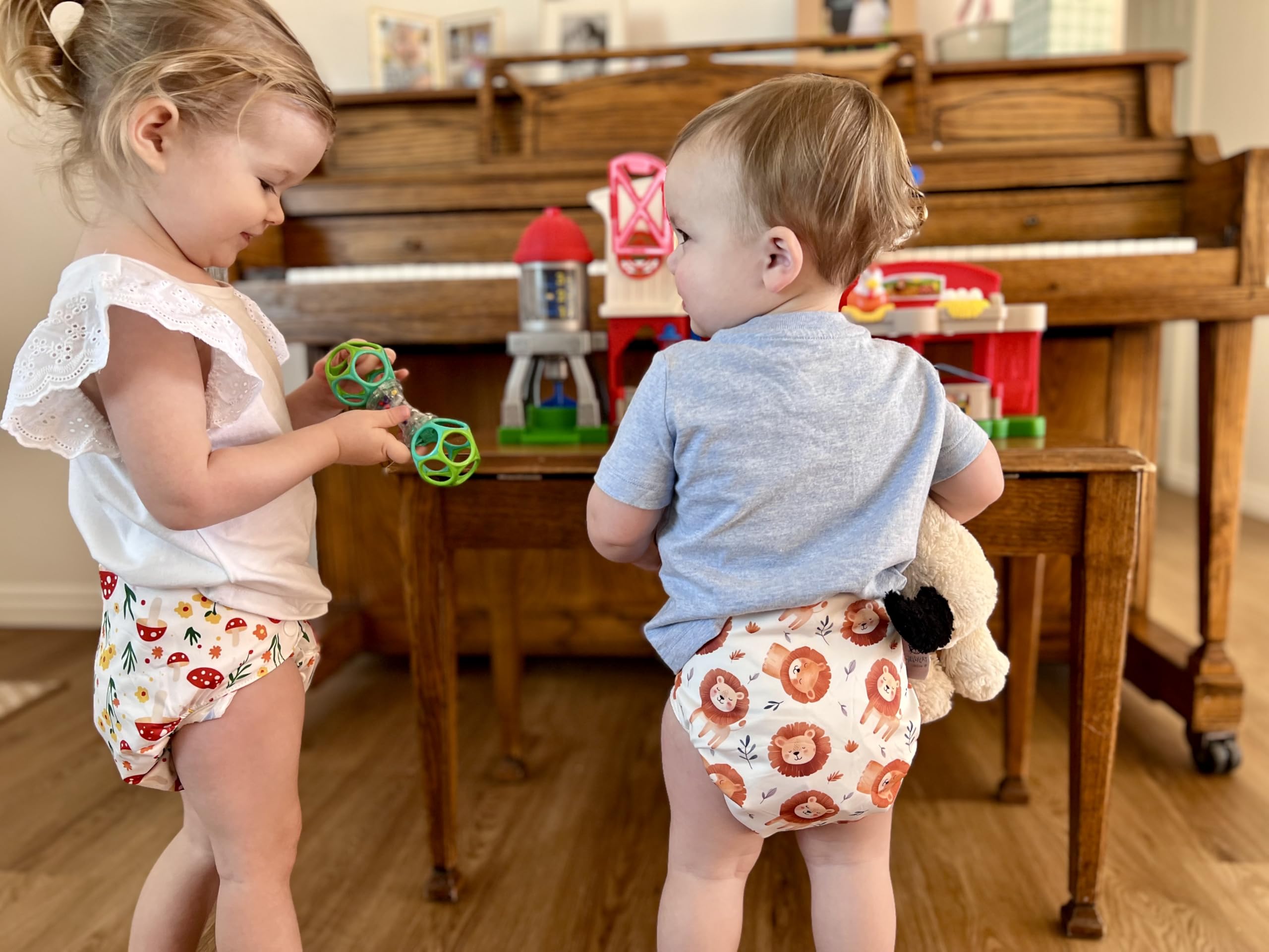 ALVA 3 pcs Baby Cloth Diaper Covers, Swim Diaper,Cloth Nappy Shell Baby Girls and Boys