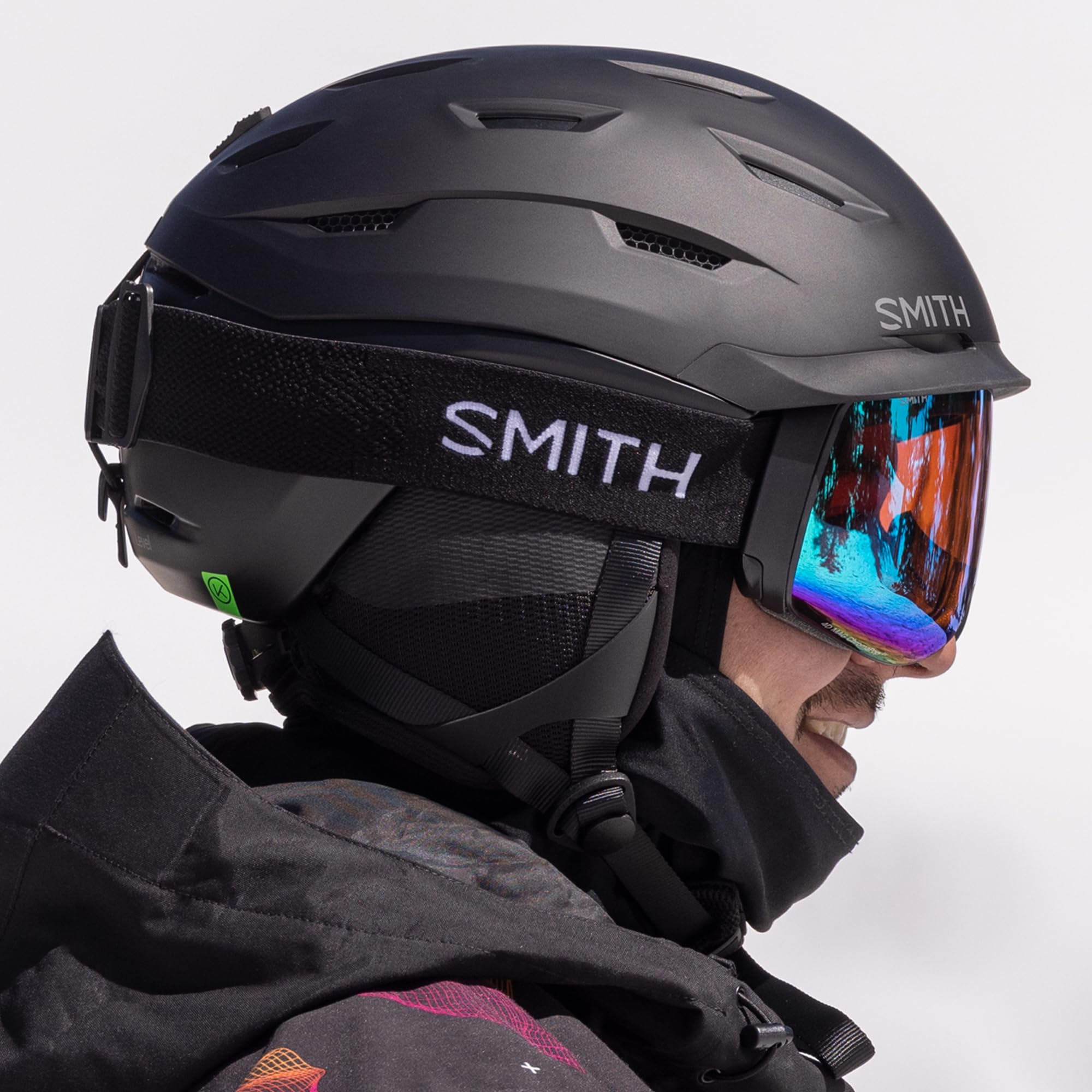 Smith Level Helmet for Men – Adult Snowsports Helmet with MIPS Technology + Zonal Koroyd Coverage – Lightweight Protection for Skiing & Snowboarding – Matte Black, Medium