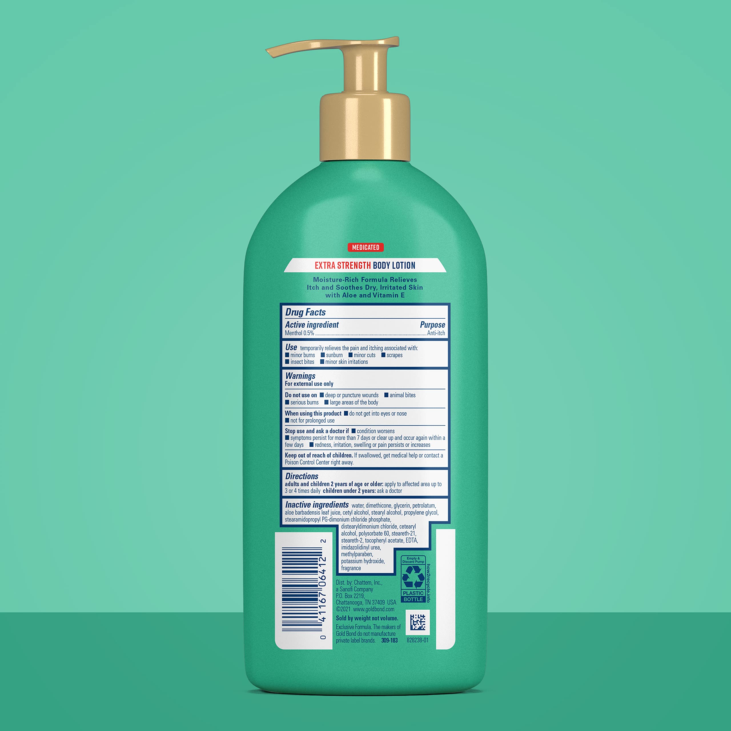 Gold Bond Medicated Extra Strength Body Lotion, 14 oz., Moisturizes, Relieves & Soothes