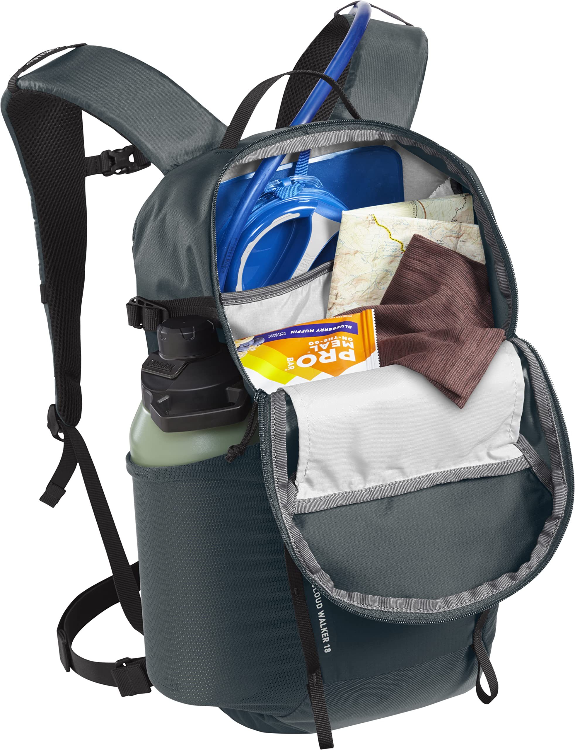CamelBak Cloud Walker 18 Hiking Hydration Backpack Dark Slate/Black, 70oz