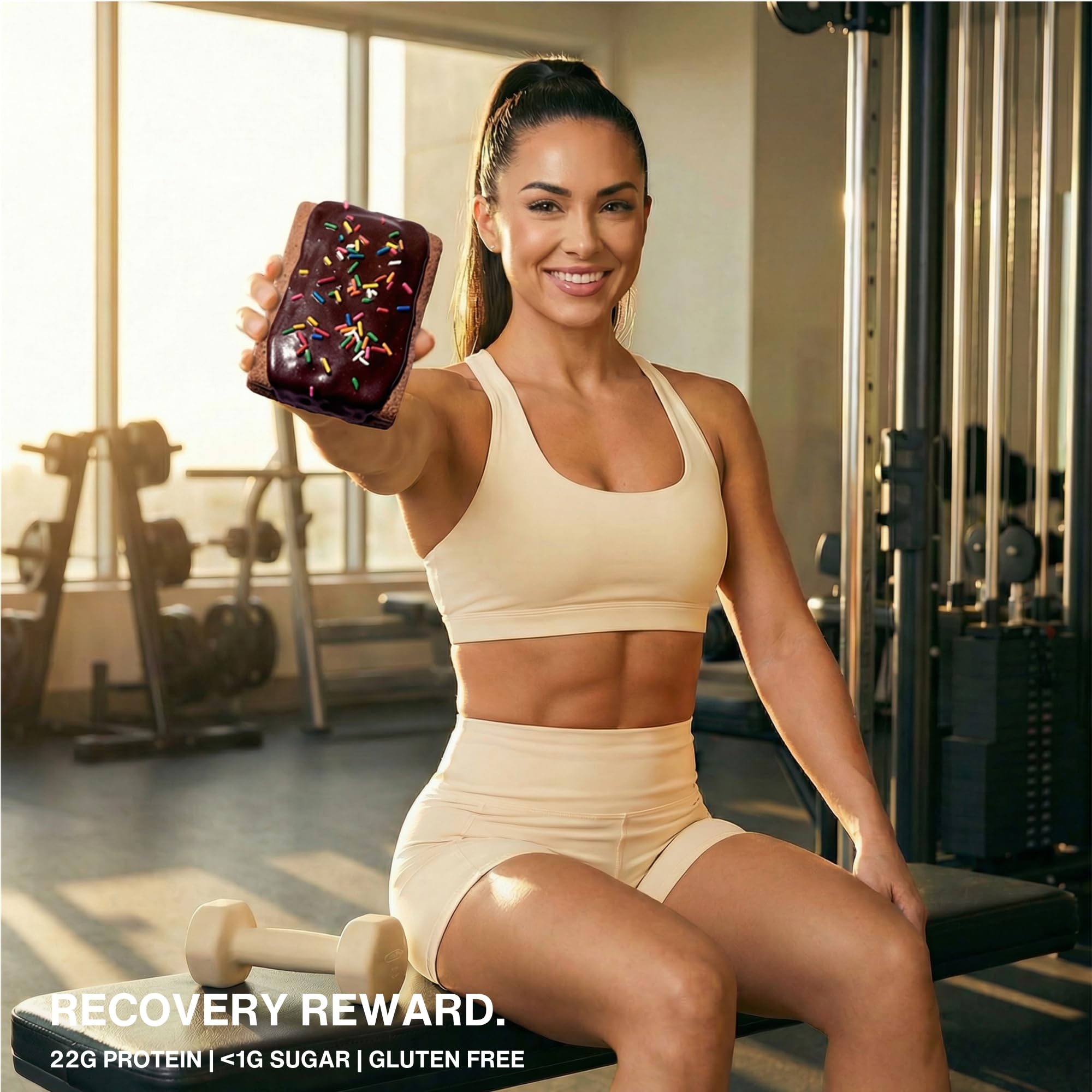 Legendary Foods 22g Protein Pastry 0g Added Sugar, Low Carb, Gluten Conscious, Keto Snack, Ideal for Glucose Management, Includes Whey Protein Isolate, 8 Pack Double Chocolate
