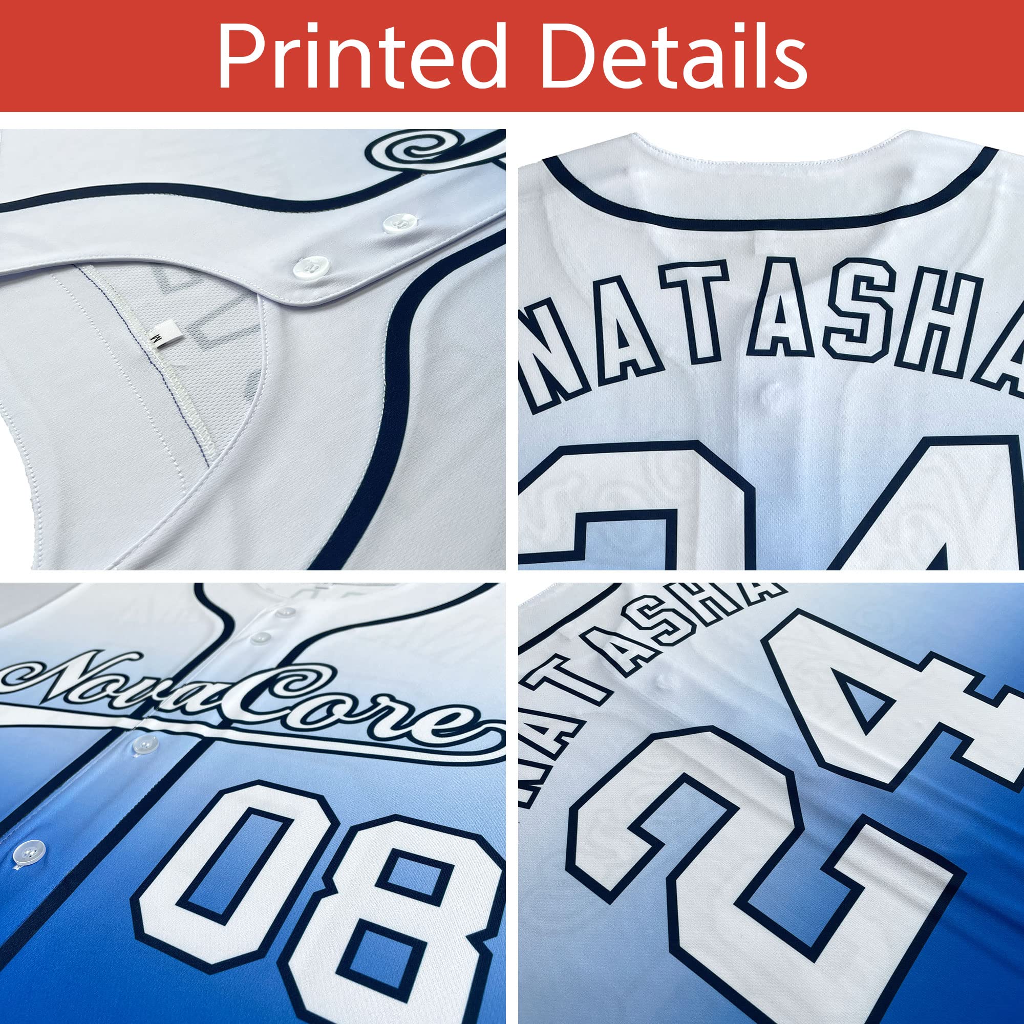 Custom Baseball Jersey Stitched Personalized Baseball Shirts Sports Uniform for Men Women Boy