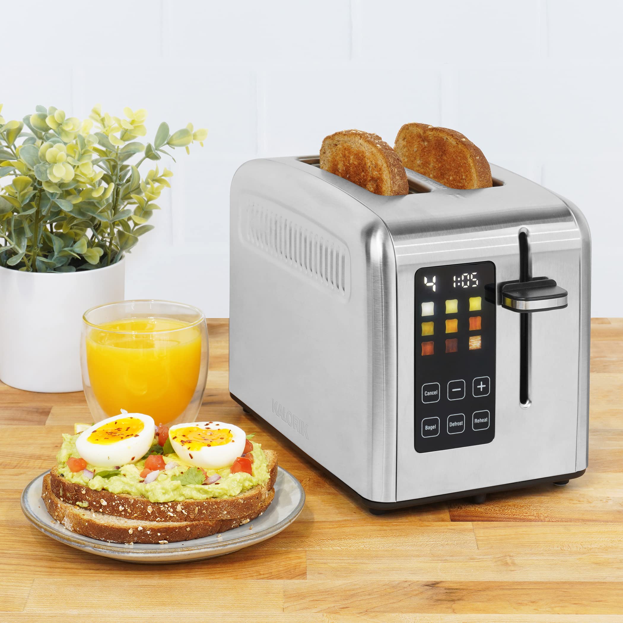 Kalorik 2-Slice Touchscreen Rapid Toaster, in Stainless Steel (TO 50665 SS)