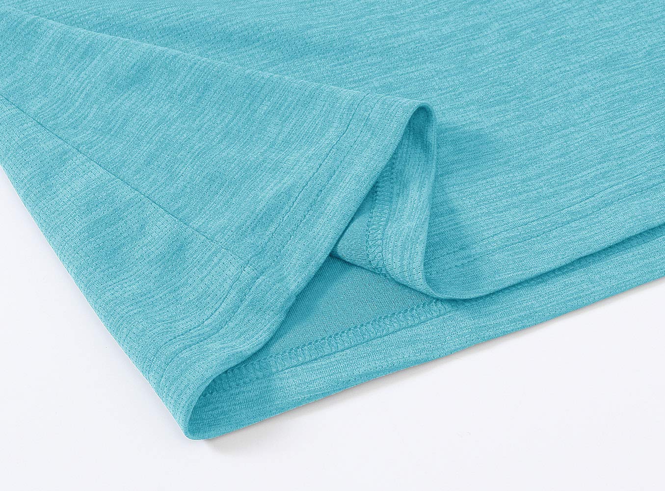 TBMPOY Womens UPF 50+ Sun Protection Hoodie Shirt Long Sleeve Fishing Hiking Outdoor UV Shirt Lightweight Light Blue M