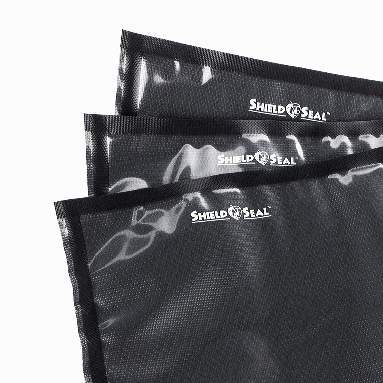 ShieldNSeal Vacuum Seal Bags (Black and Clear, 15" x 20")